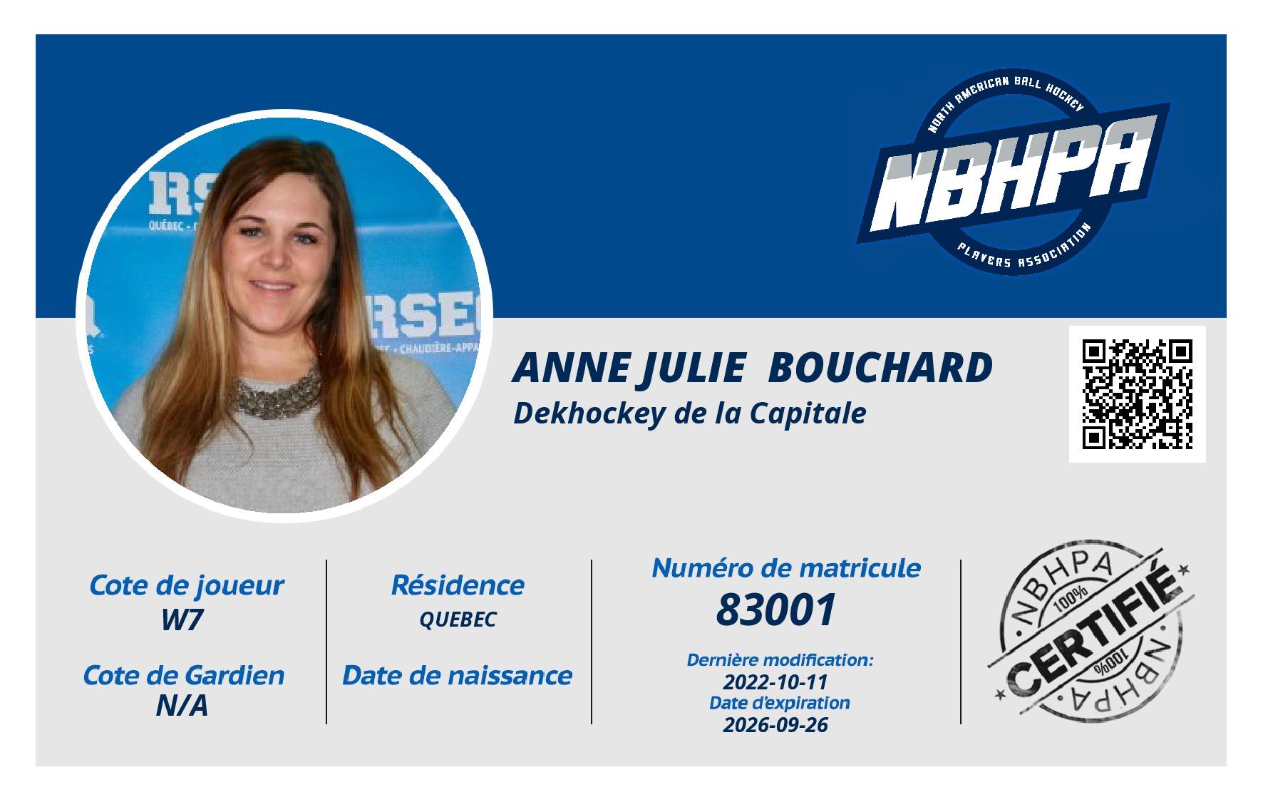 Anne Julie  Bouchard