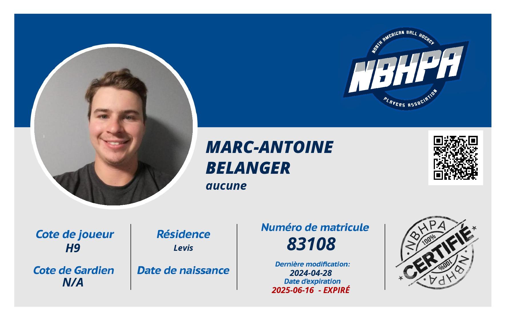 Marc-Antoine Belanger