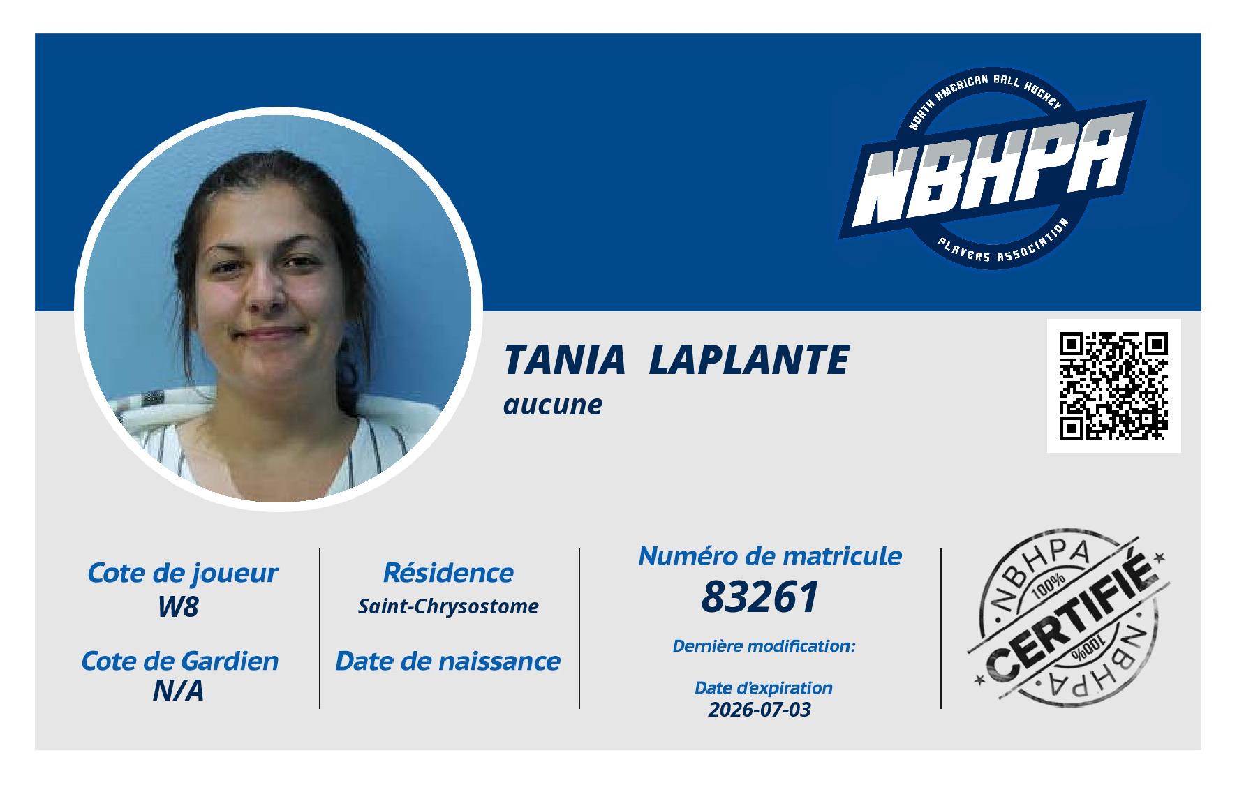 Tania  Laplante