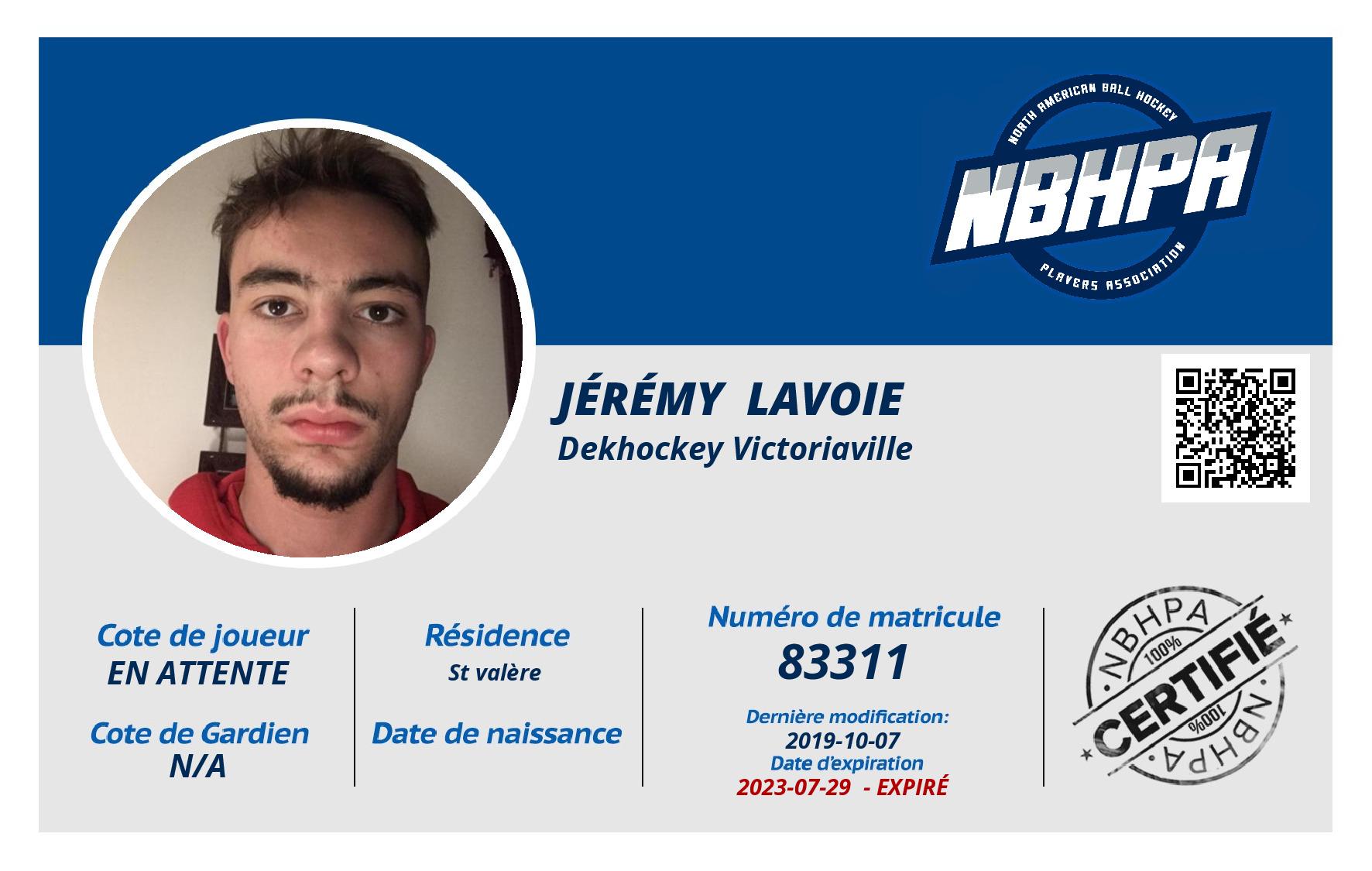 Jérémy  Lavoie 