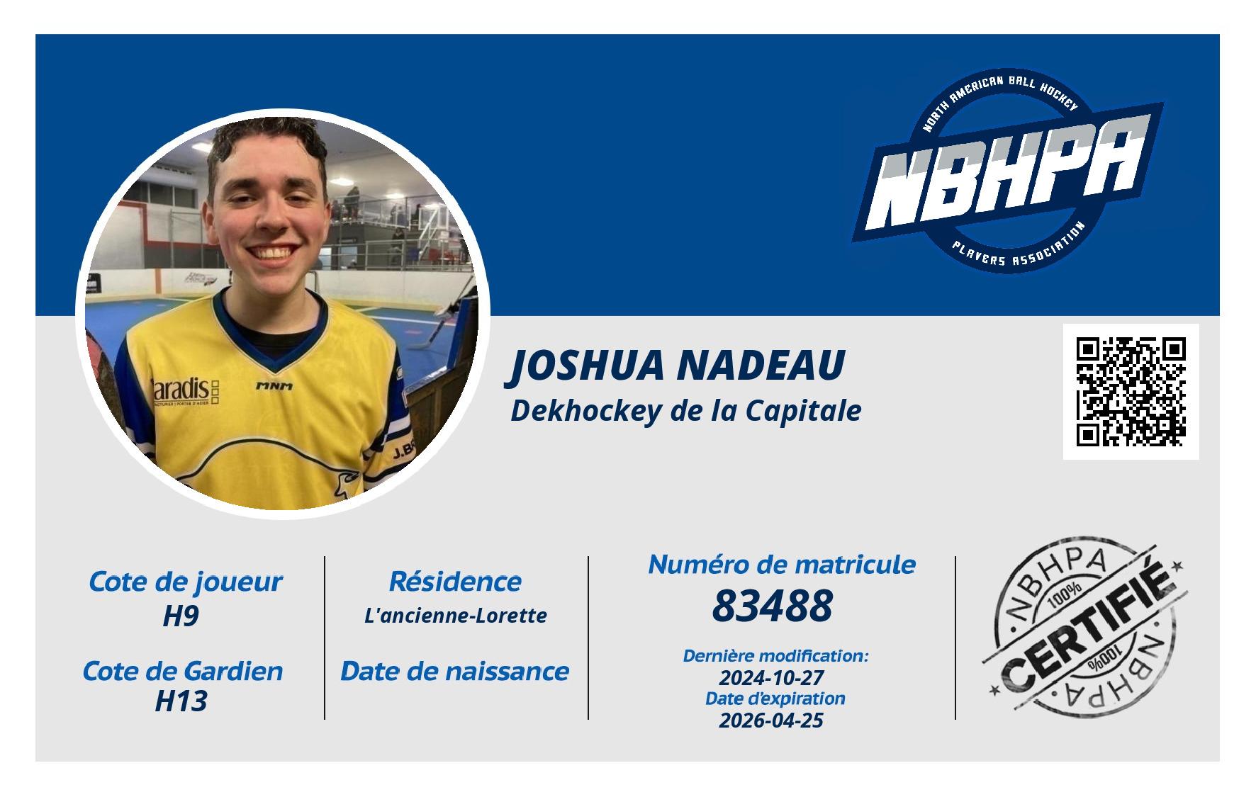 Joshua Nadeau