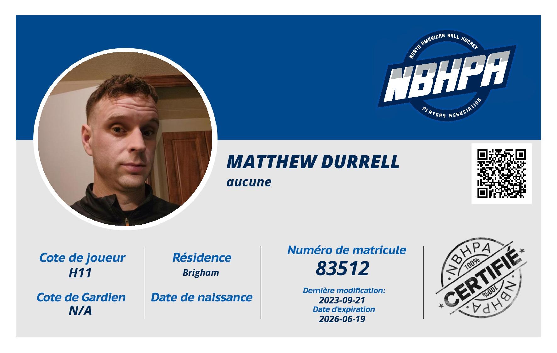 Matthew Durrell