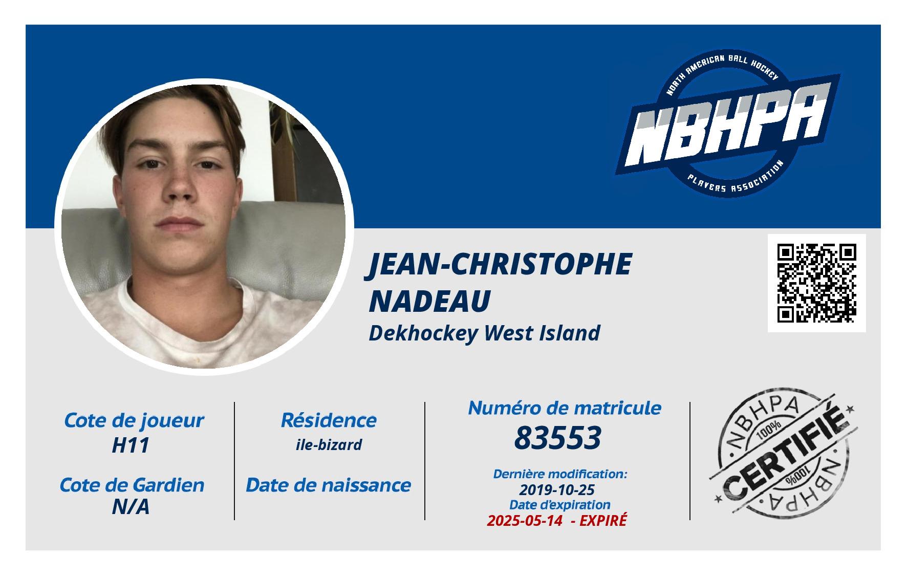 jean-christophe nadeau