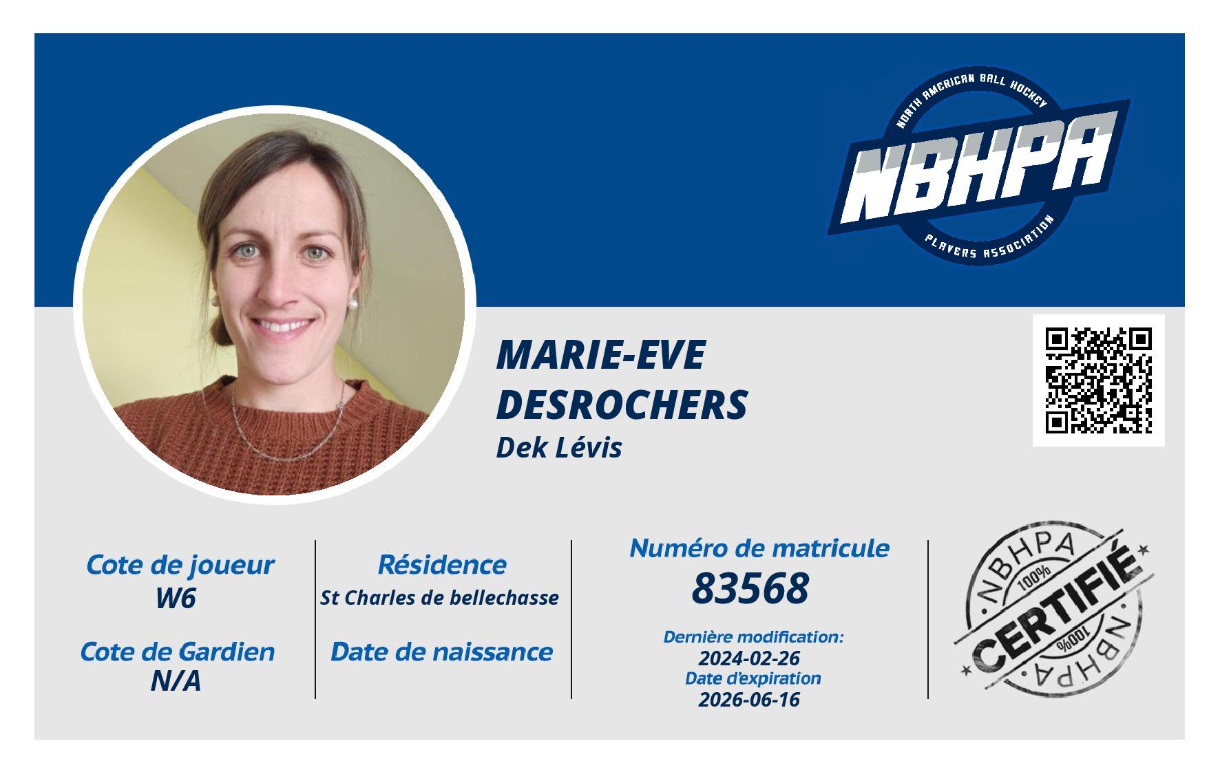 Marie-Eve Desrochers