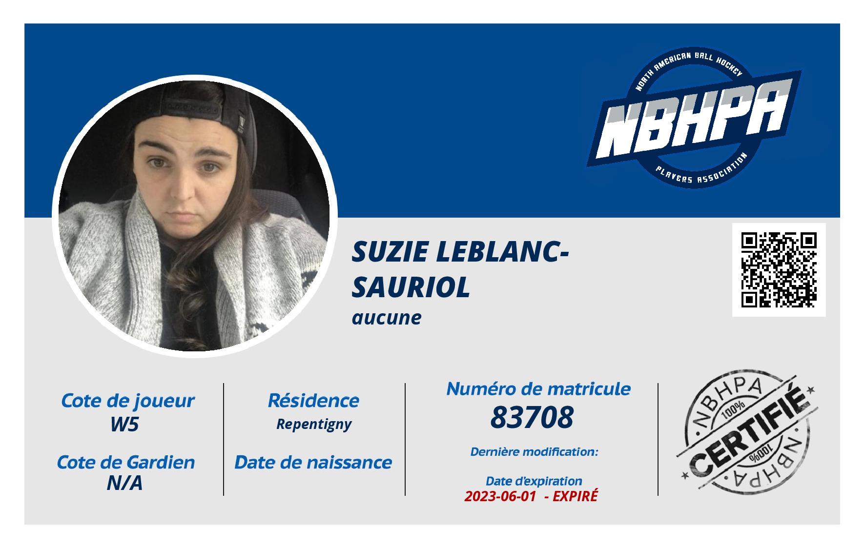 Suzie Leblanc-Sauriol