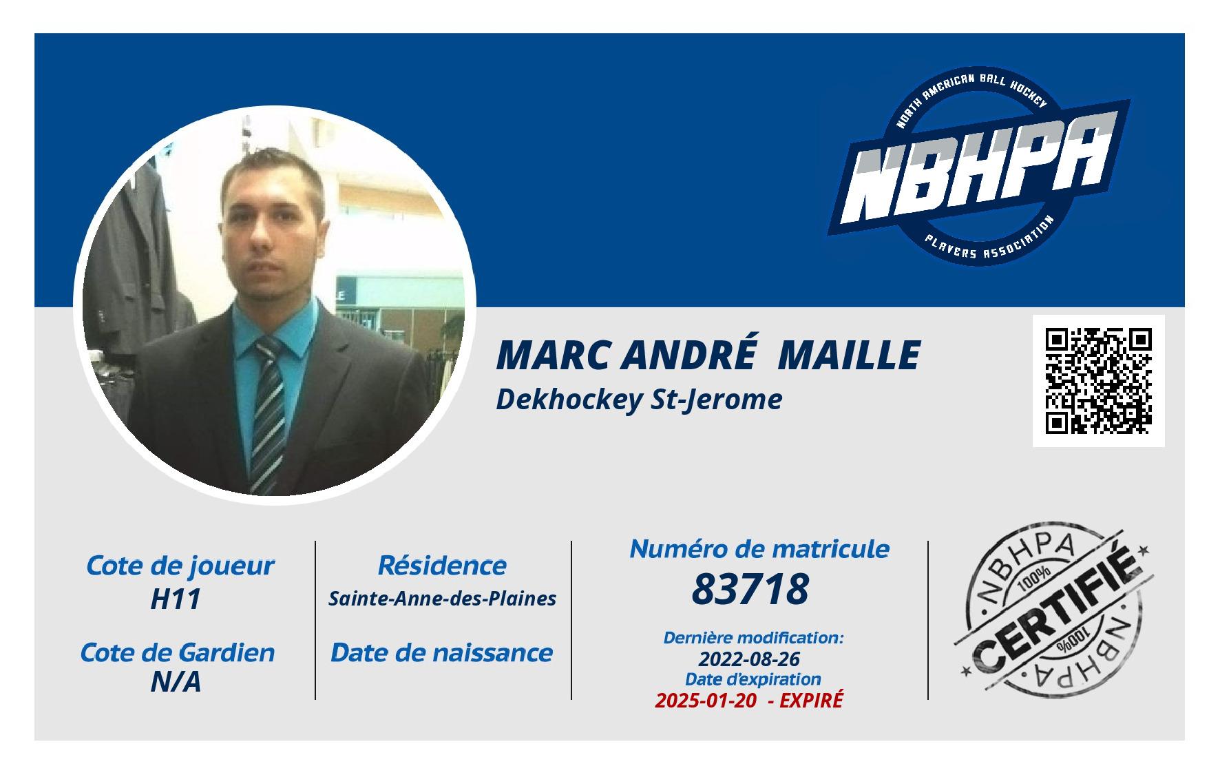 Marc André  Maille 