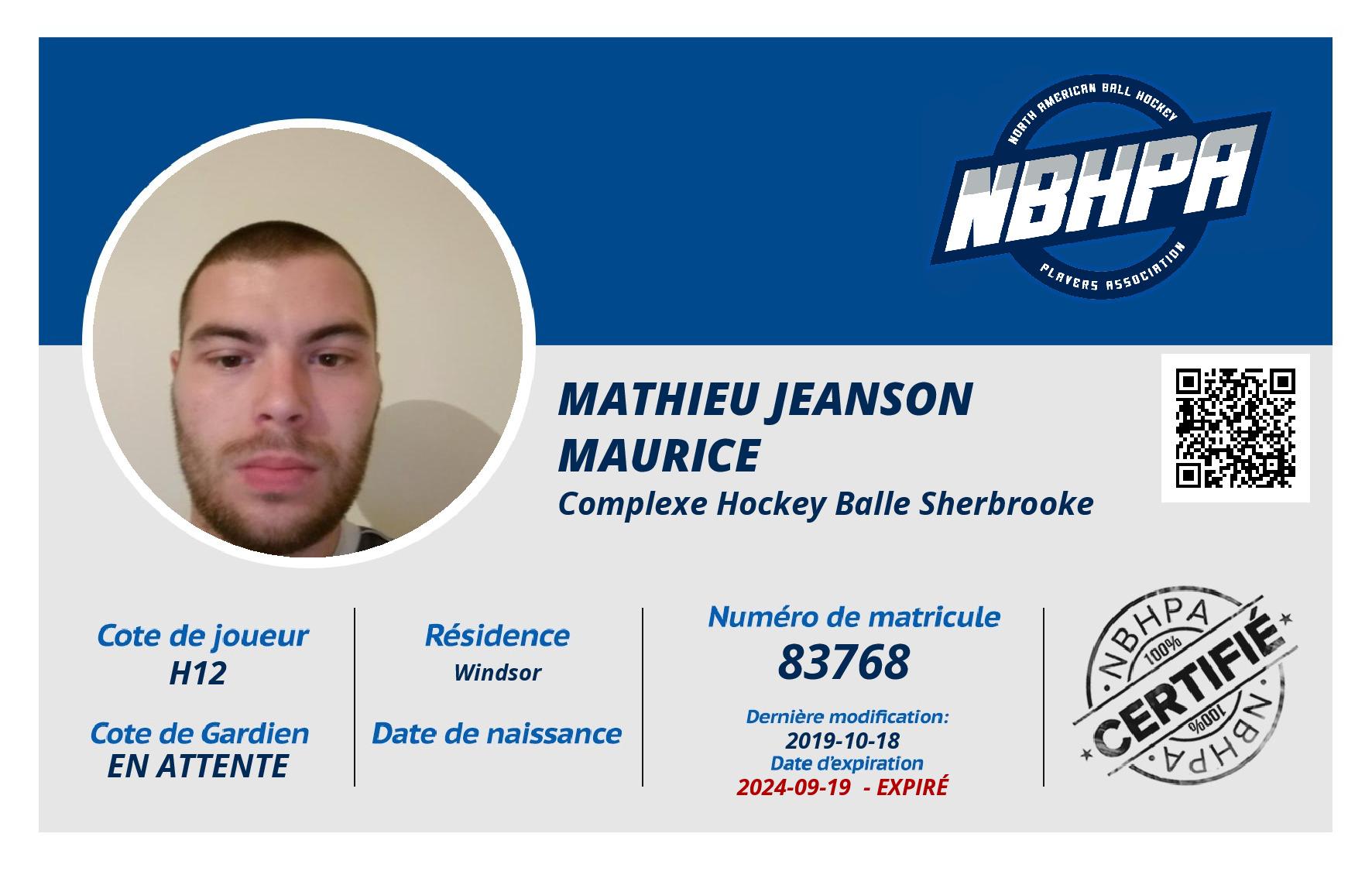 Mathieu Jeanson maurice