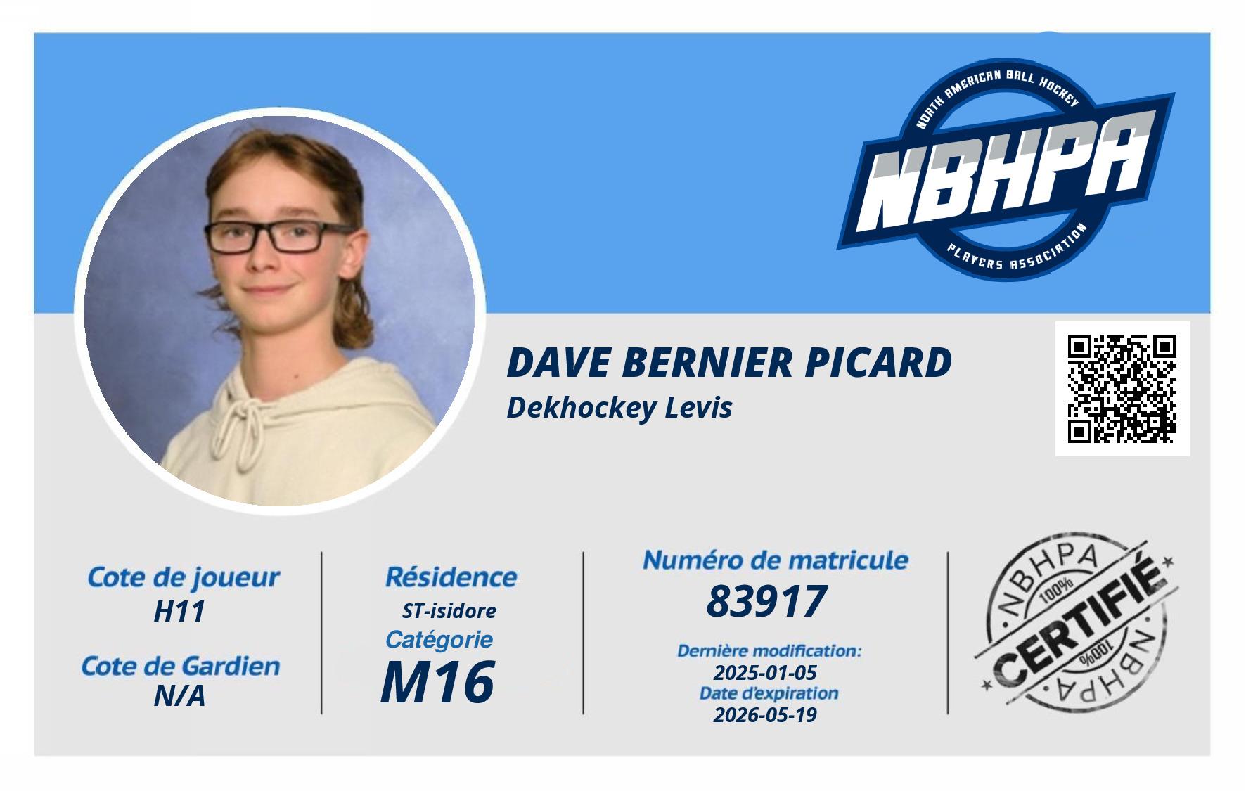 Dave Bernier Picard