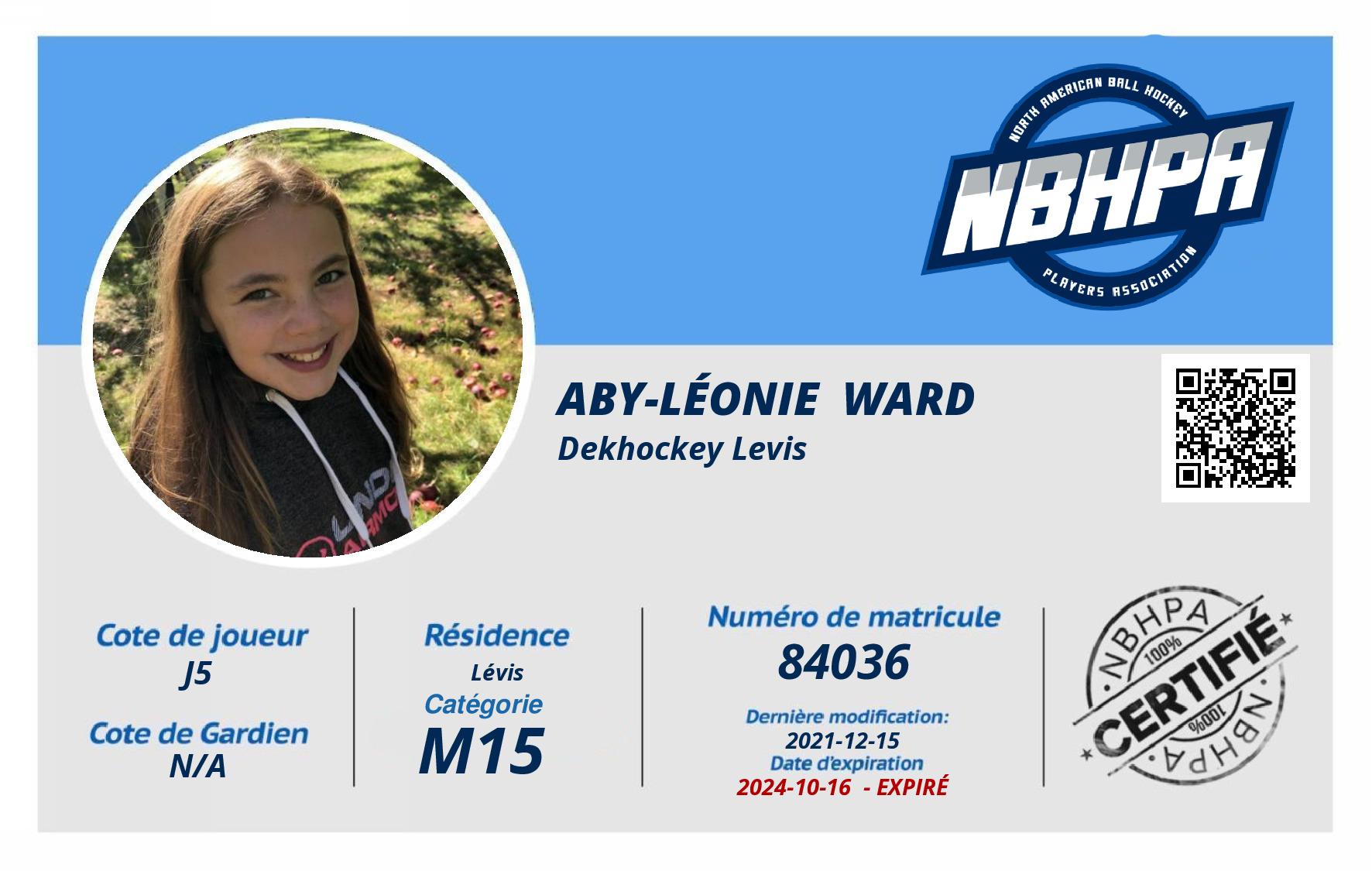Aby-Léonie  Ward