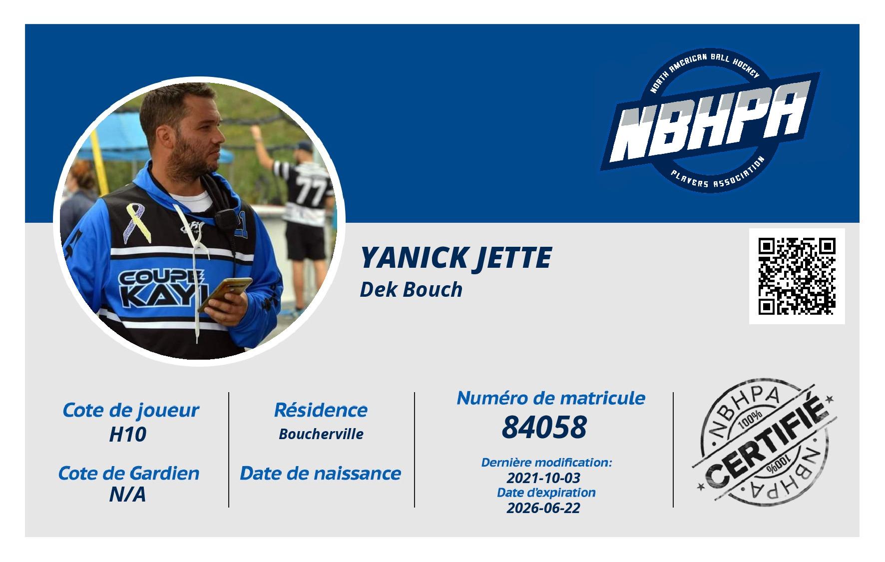 Yanick Jette