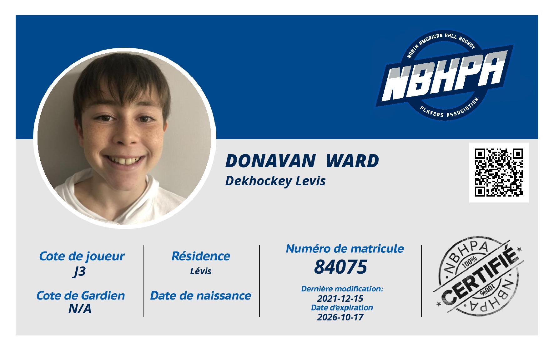 Donavan  Ward