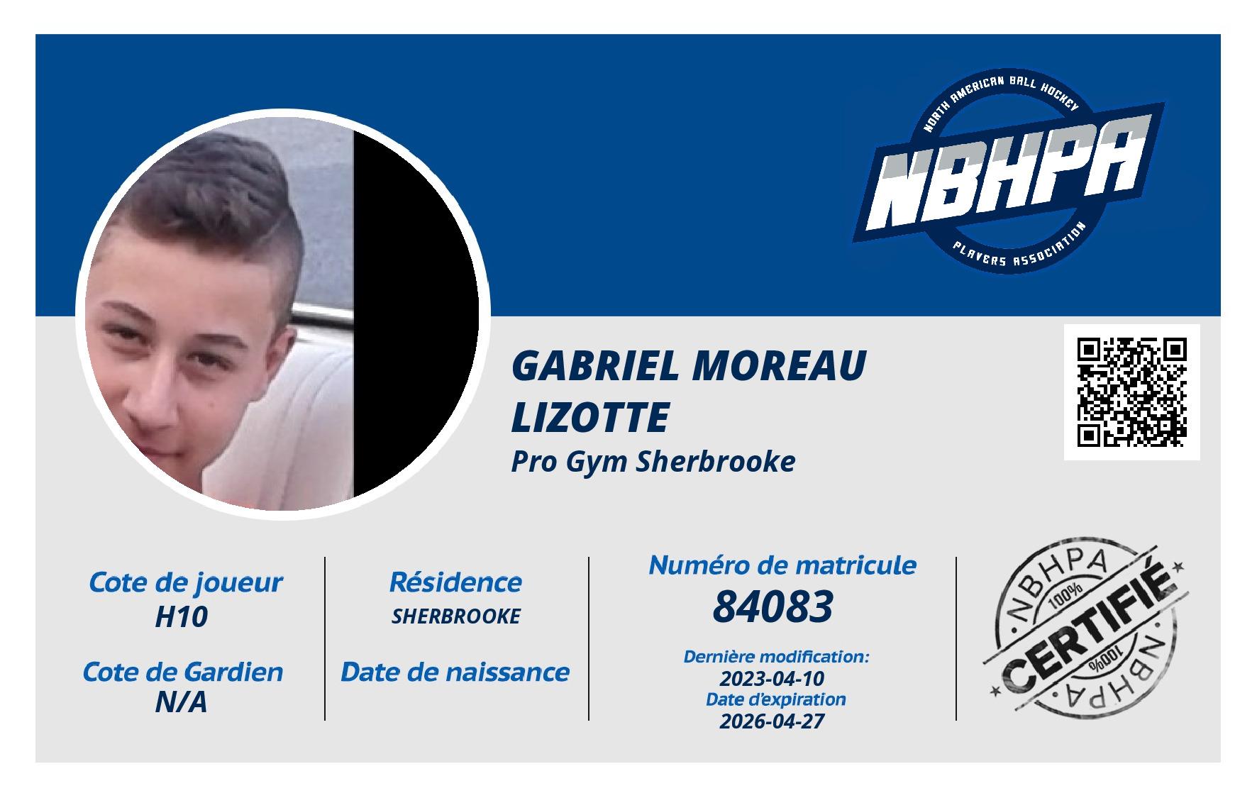 Gabriel Moreau Lizotte