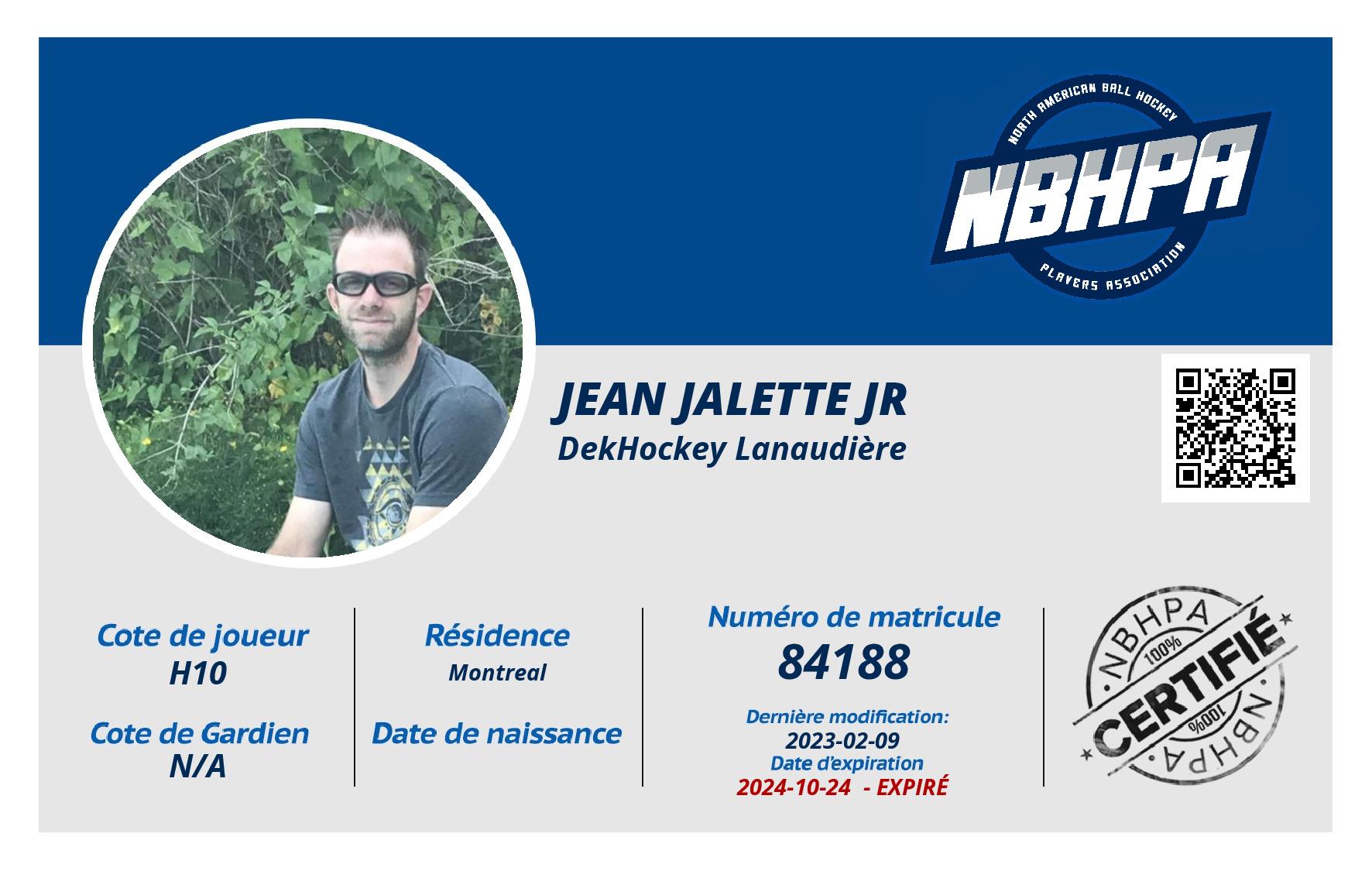 Jean Jalette jr