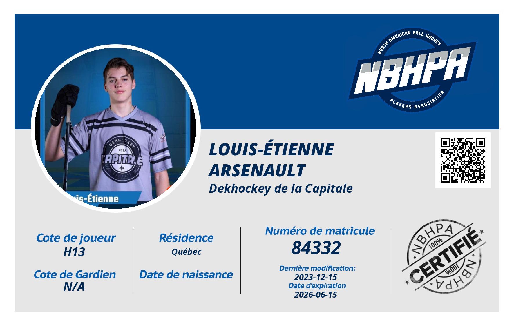 Louis-Étienne arsenault