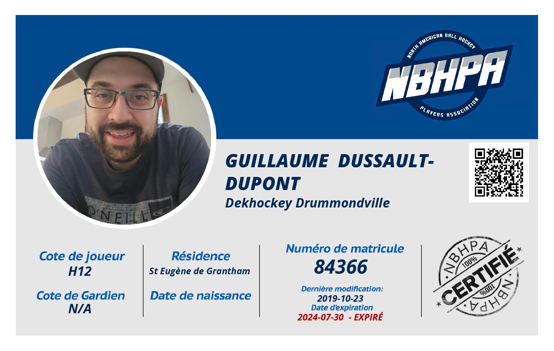 Guillaume  Dussault-Dupont 