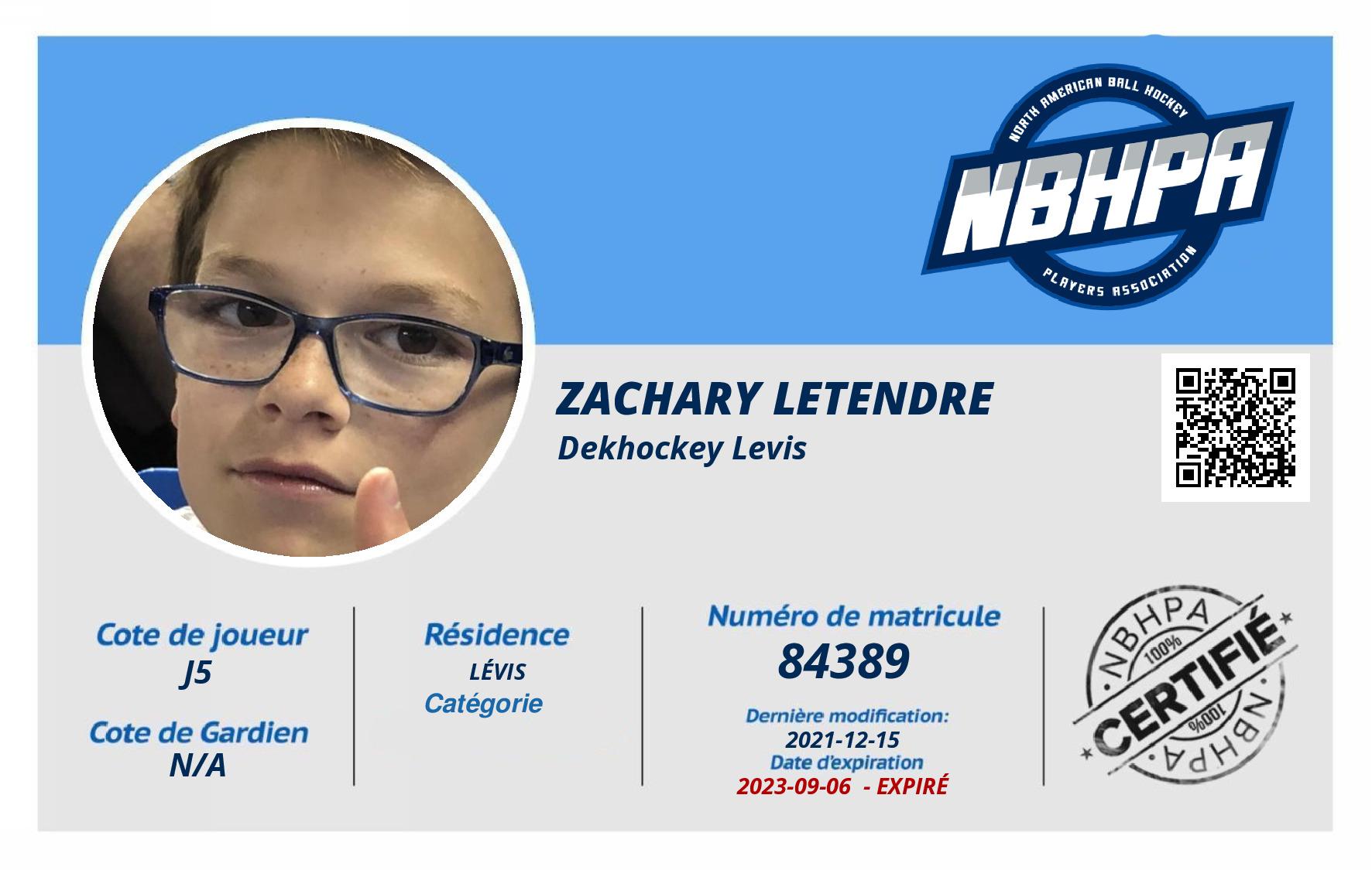 Zachary Letendre