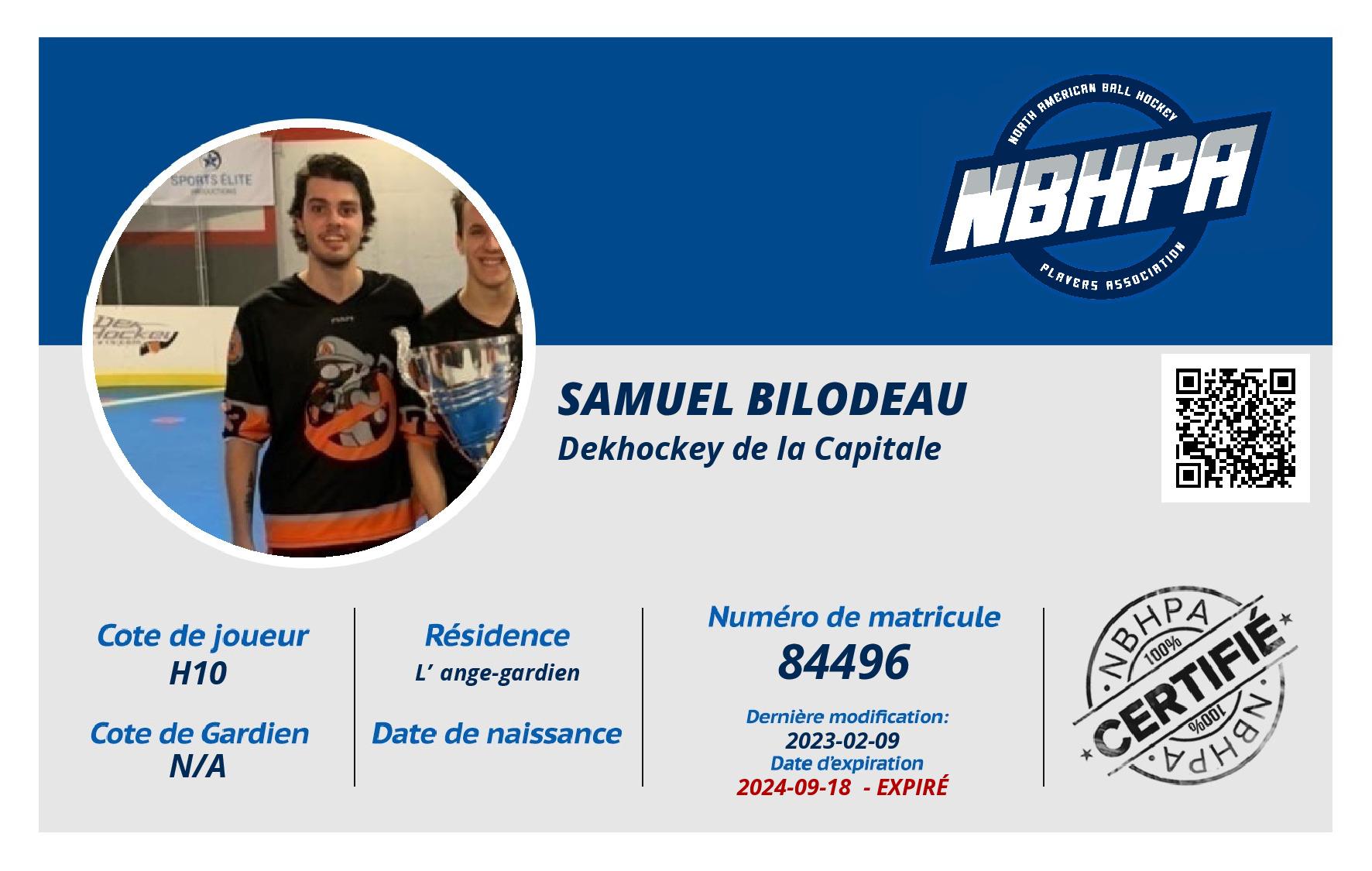 Samuel Bilodeau