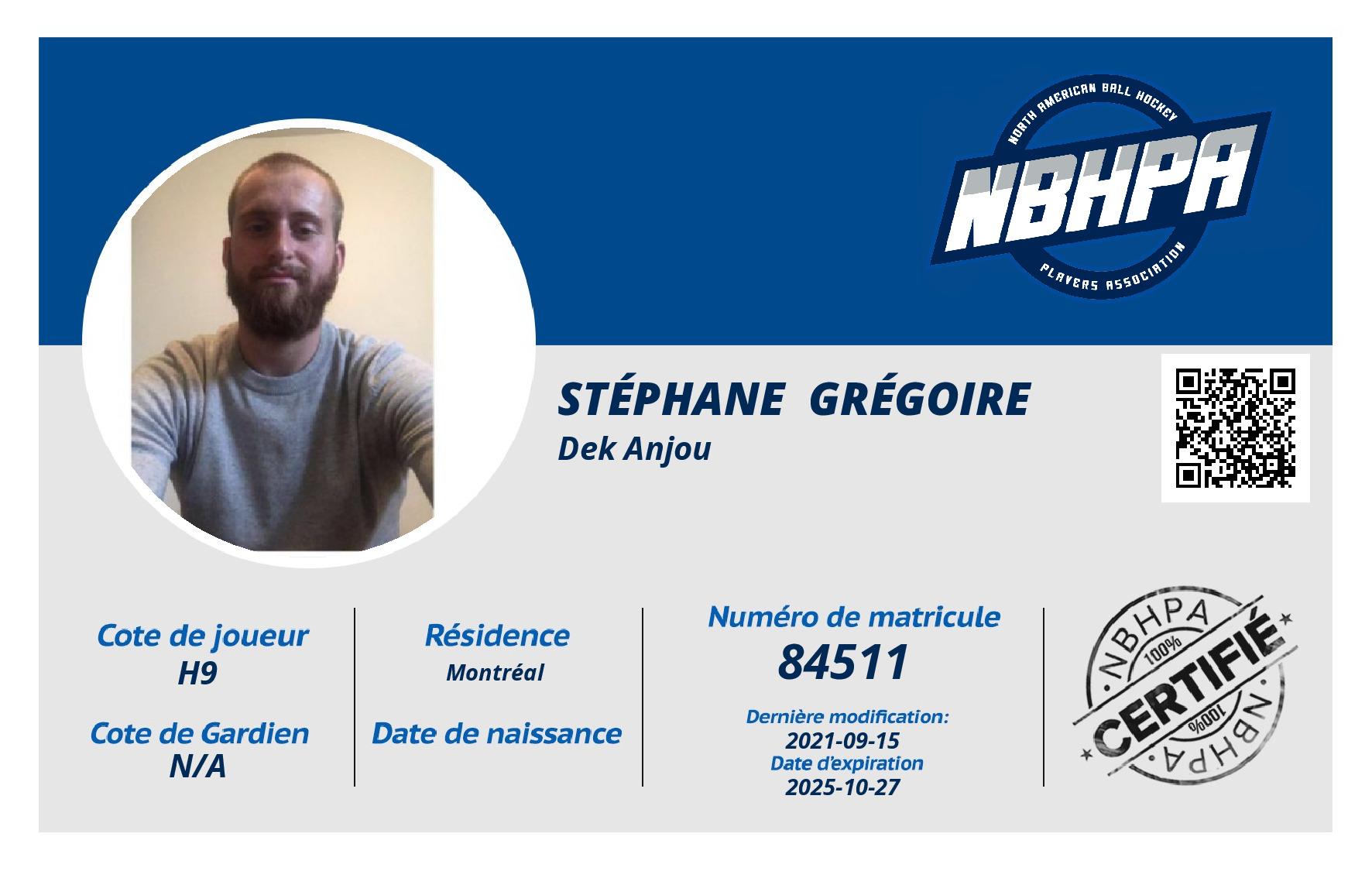 Stéphane  Grégoire