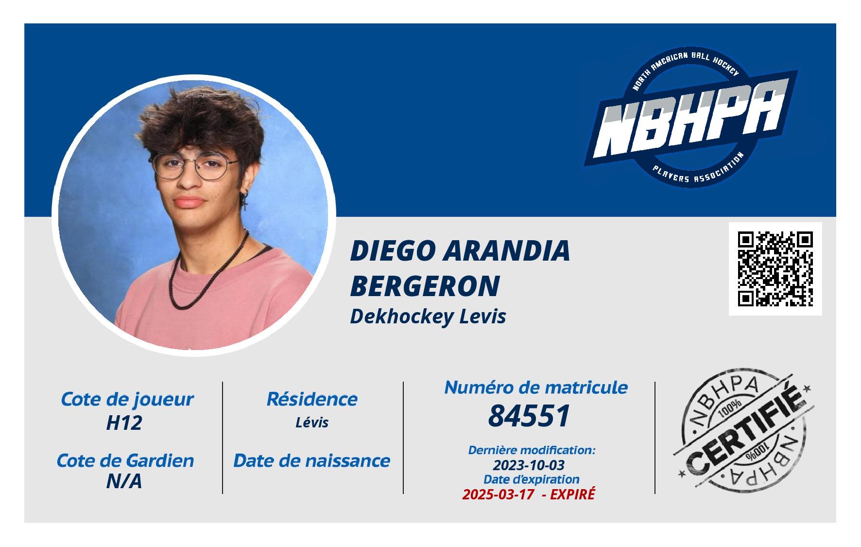 Diego Arandia Bergeron
