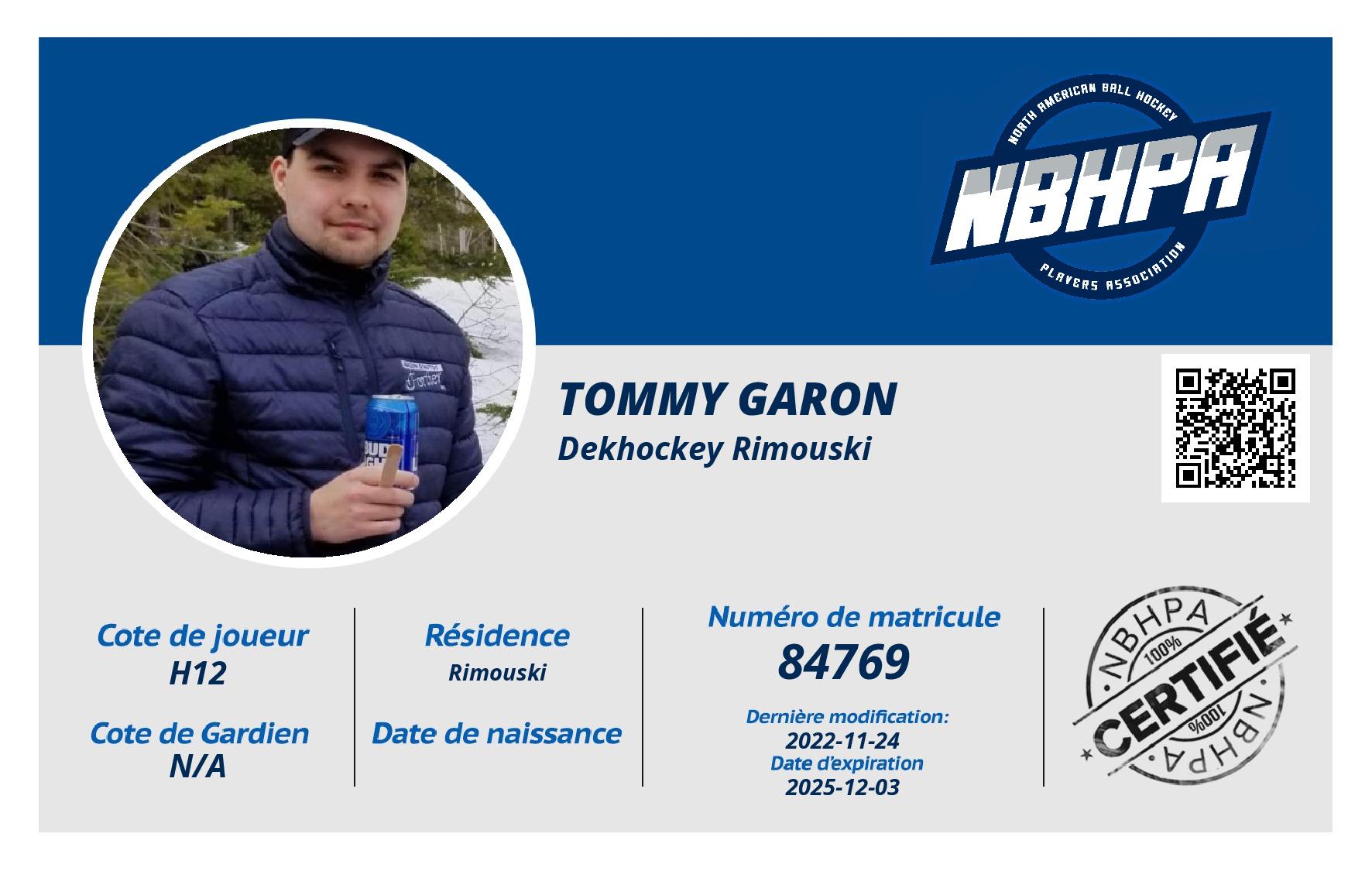 Tommy Garon