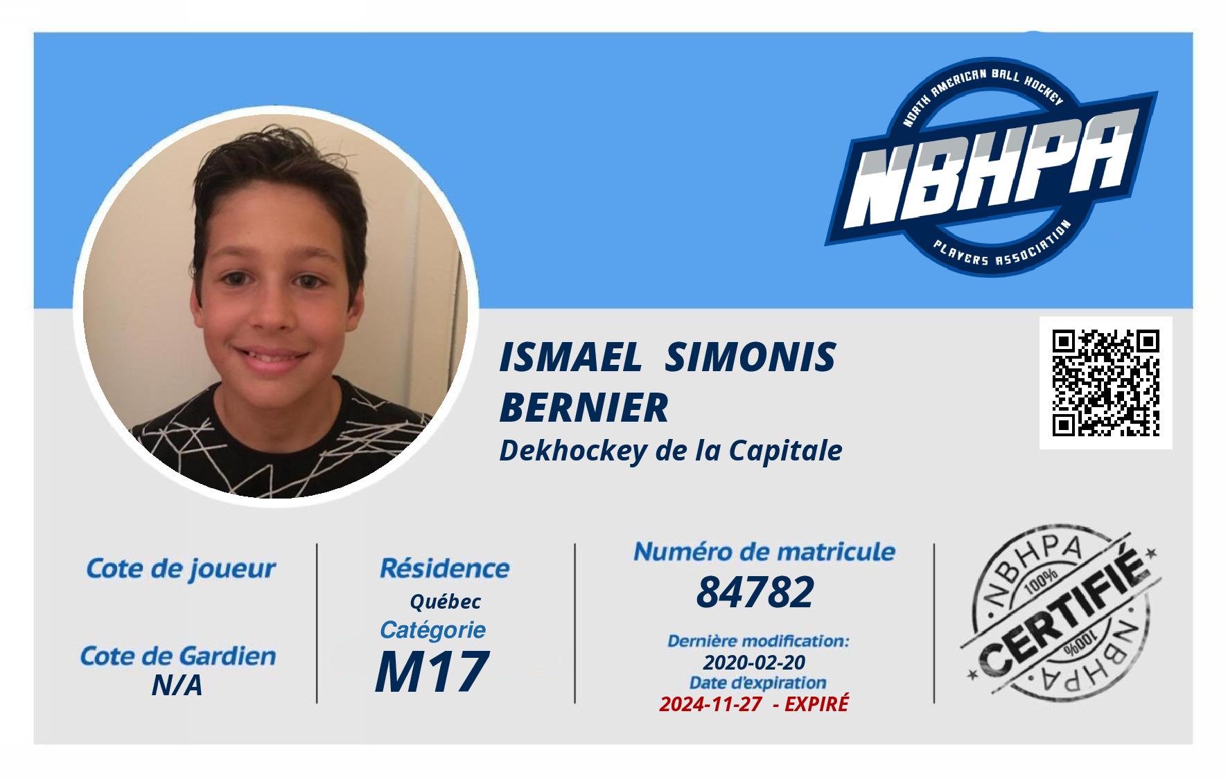 Ismael  Simonis Bernier