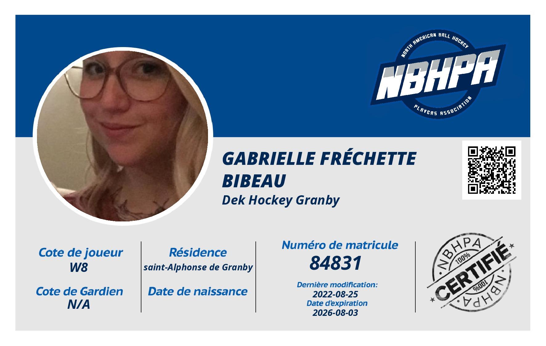 Gabrielle Fréchette Bibeau 