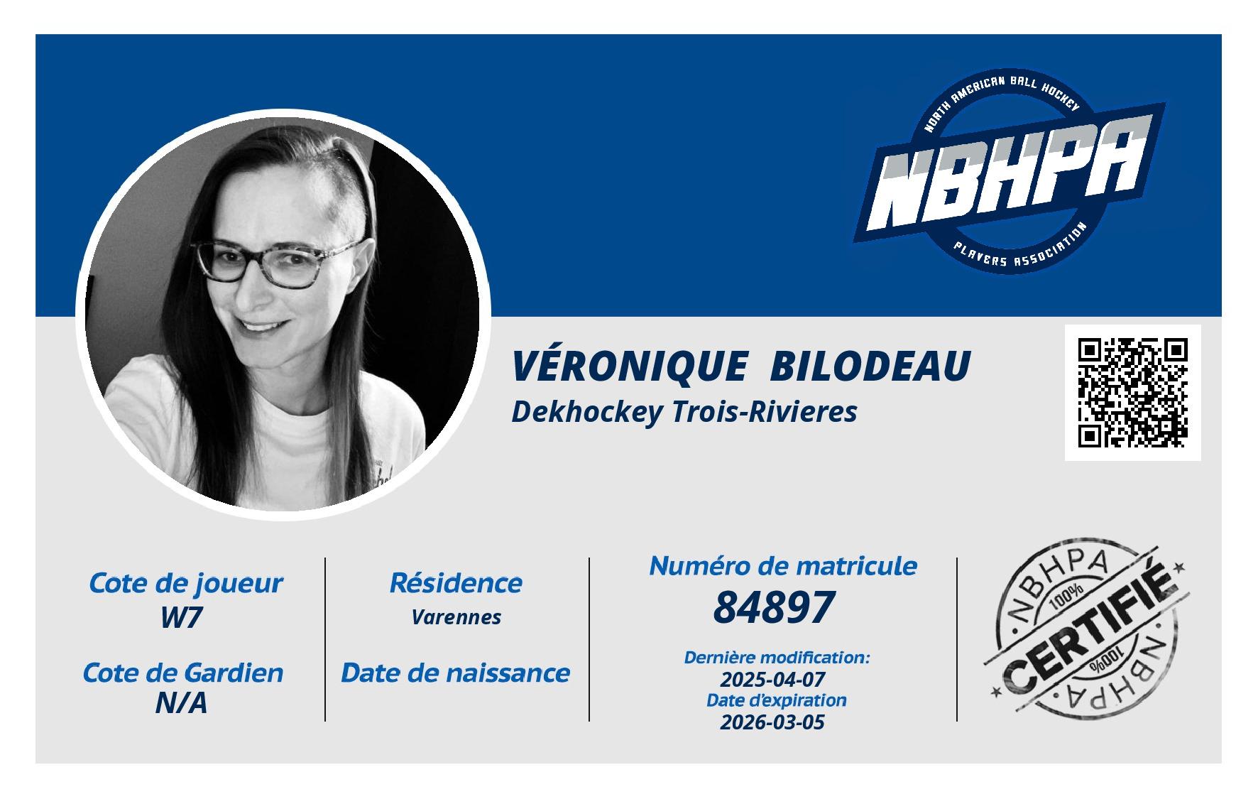 Véronique  Bilodeau 