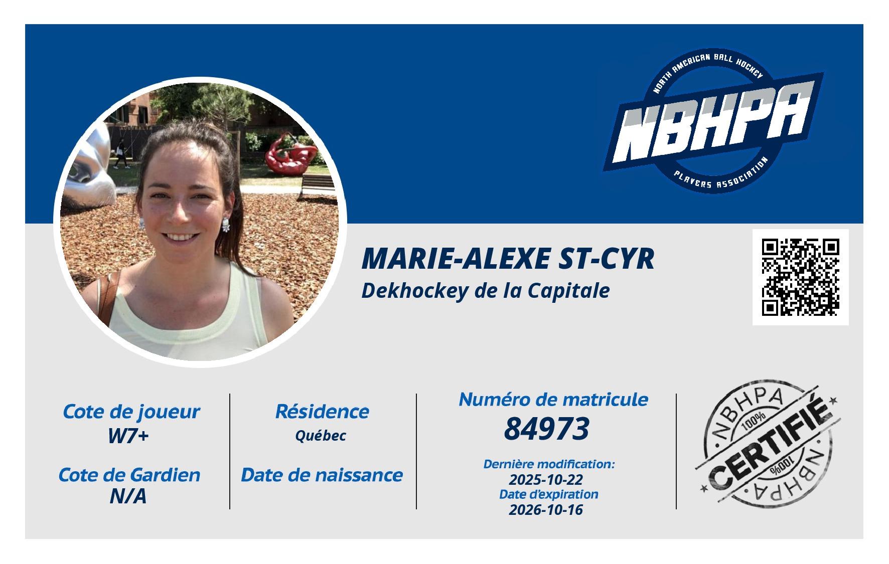 Marie-Alexe St-Cyr