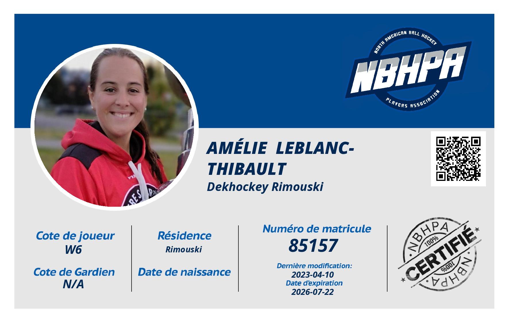 Amélie  Leblanc-Thibault 