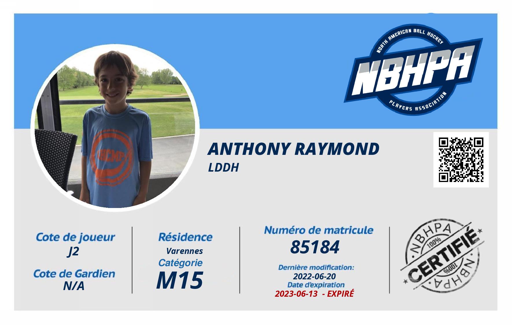 Anthony Raymond