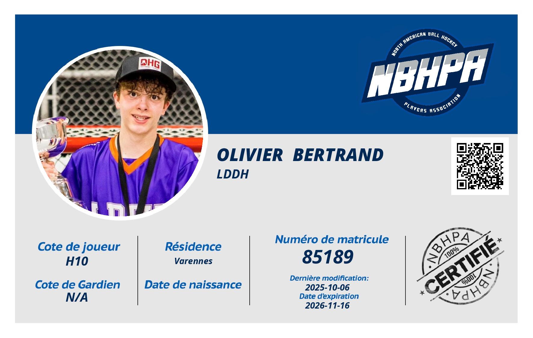 Olivier  Bertrand