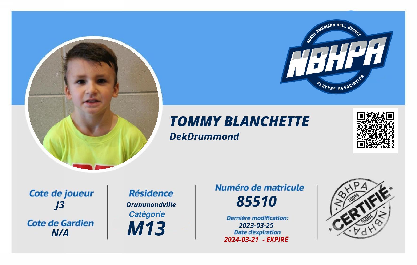Tommy Blanchette