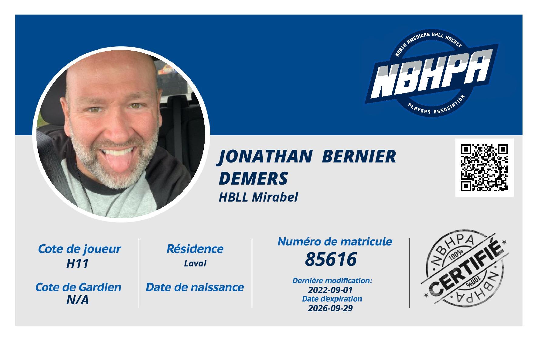 jonathan  bernier demers 