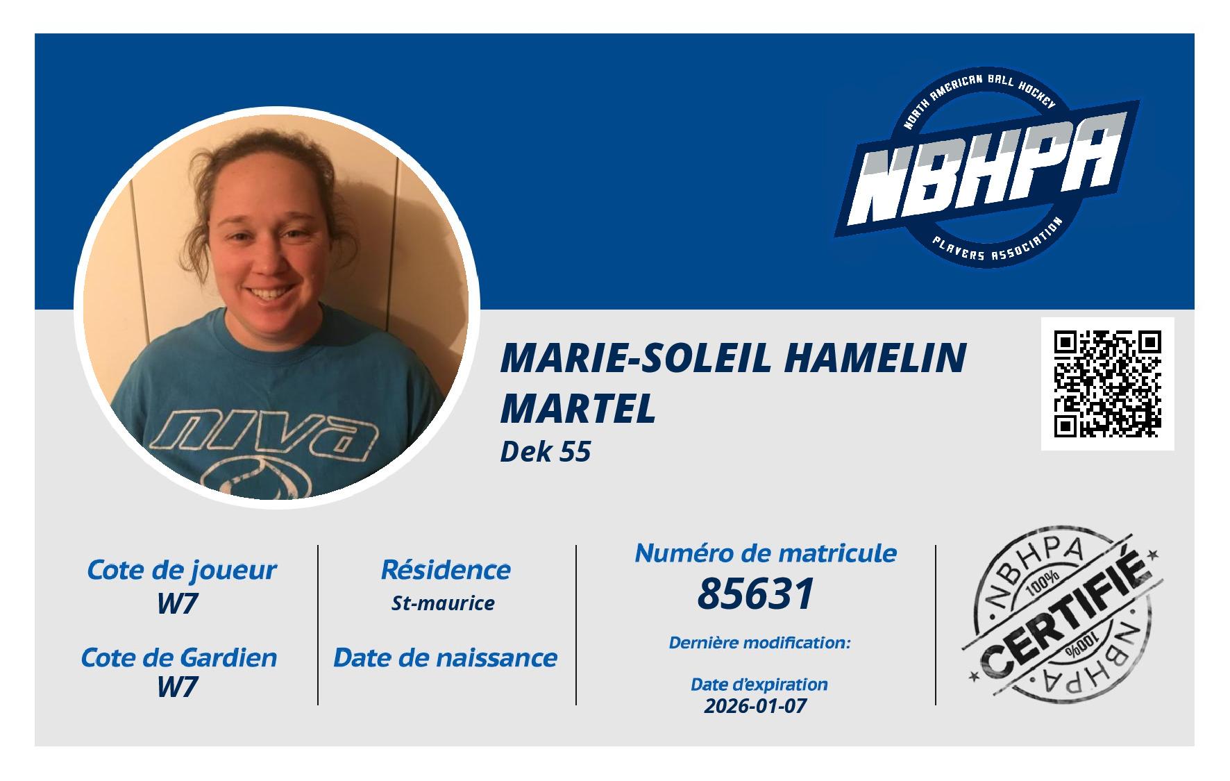 Marie-Soleil Hamelin Martel