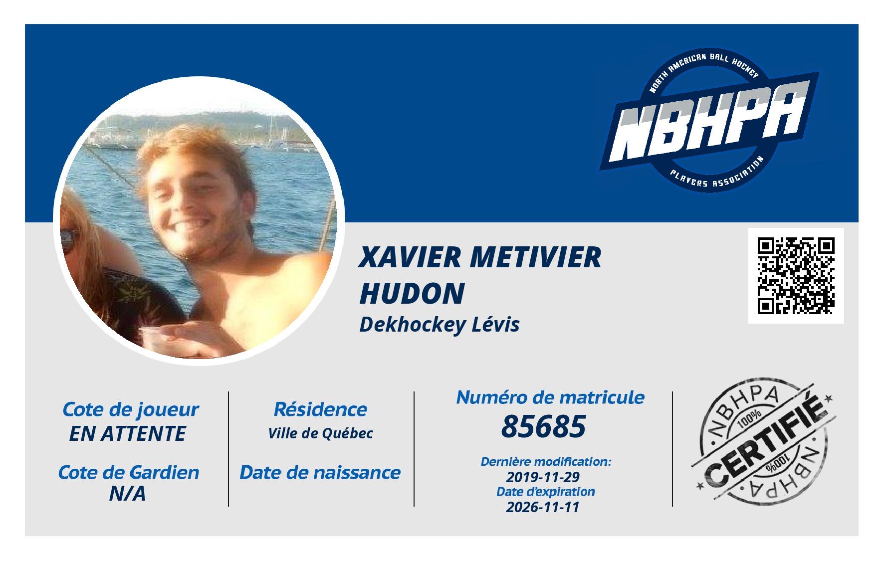 Xavier Metivier Hudon