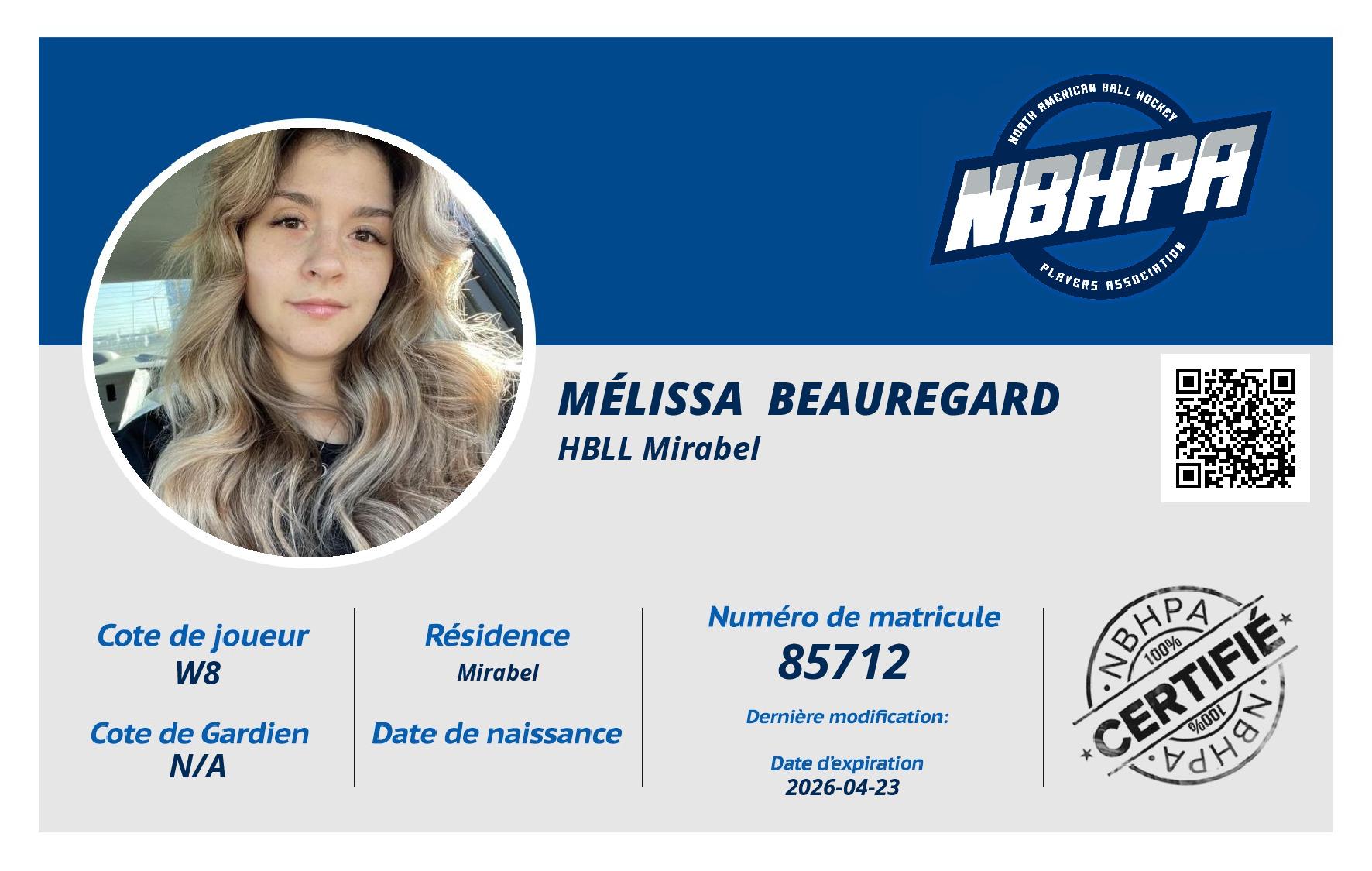 Mélissa  Beauregard