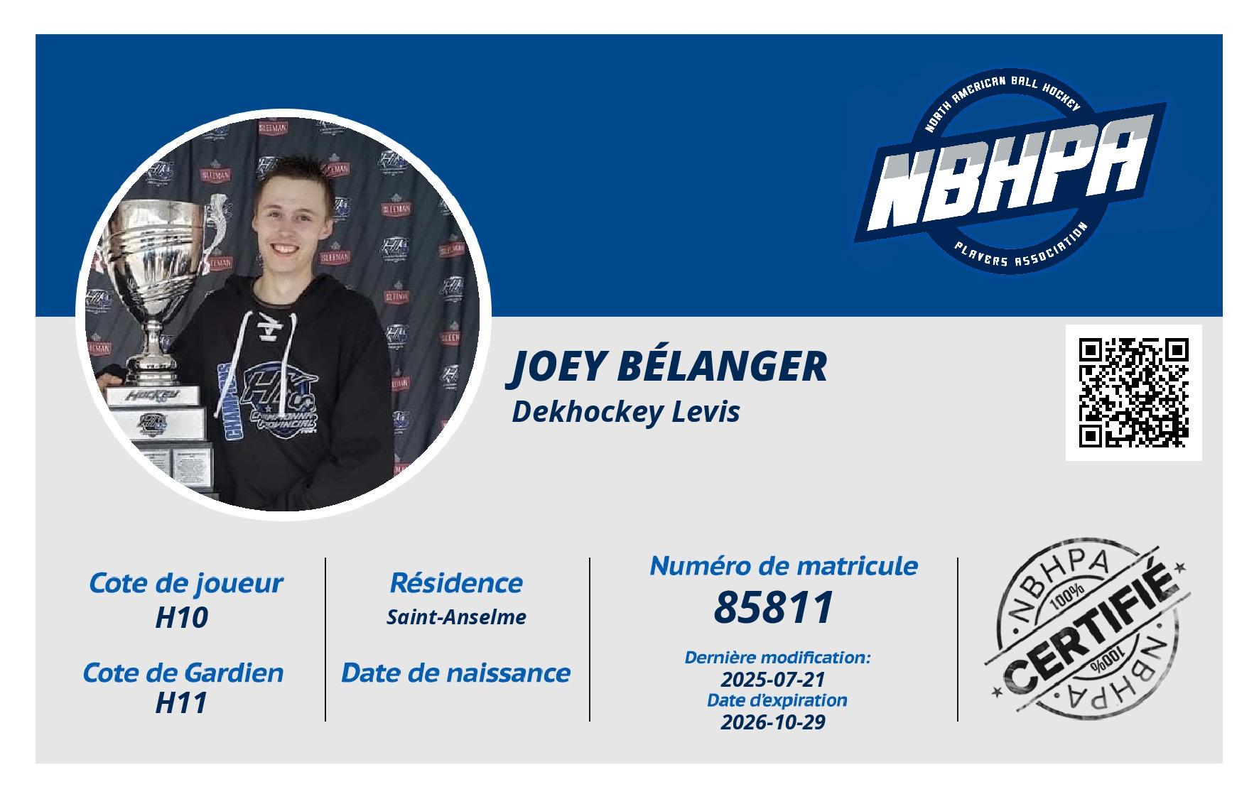 Joey Bélanger
