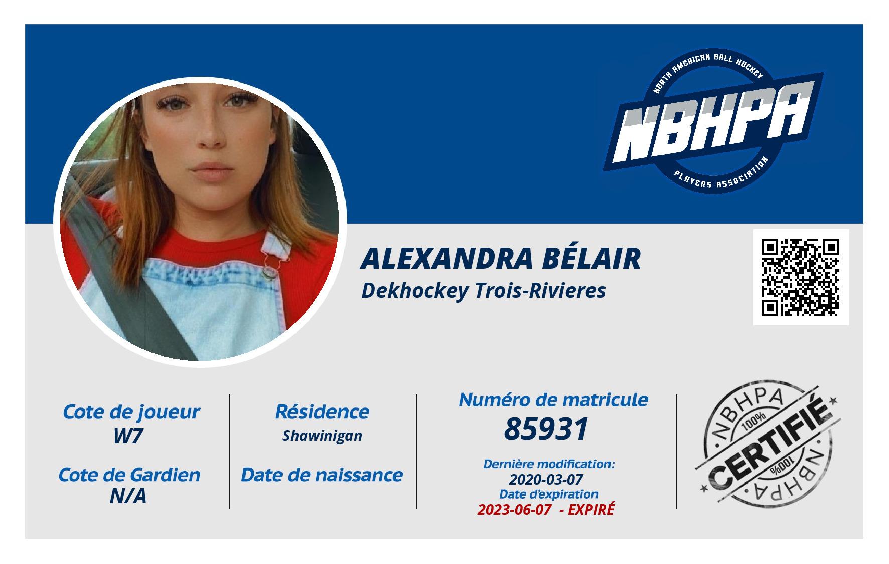 Alexandra Bélair