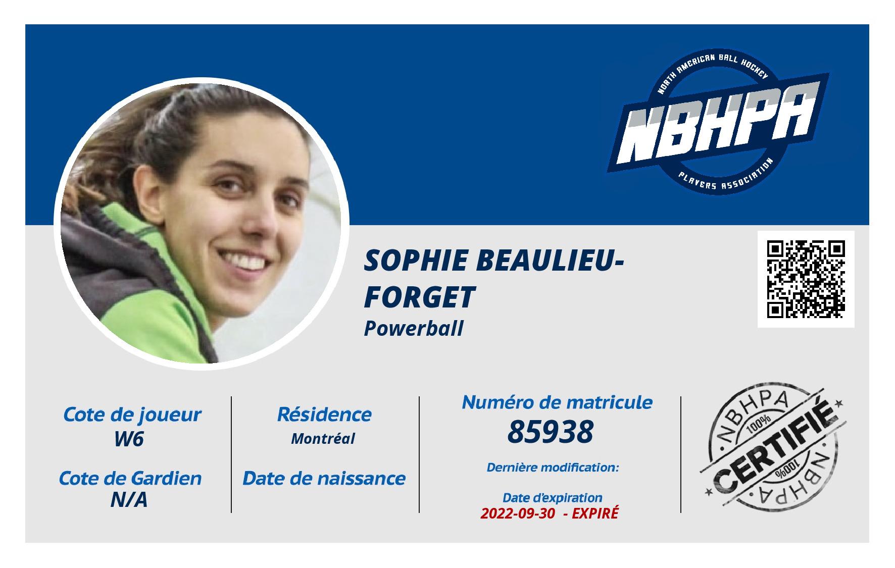 Sophie Beaulieu-Forget
