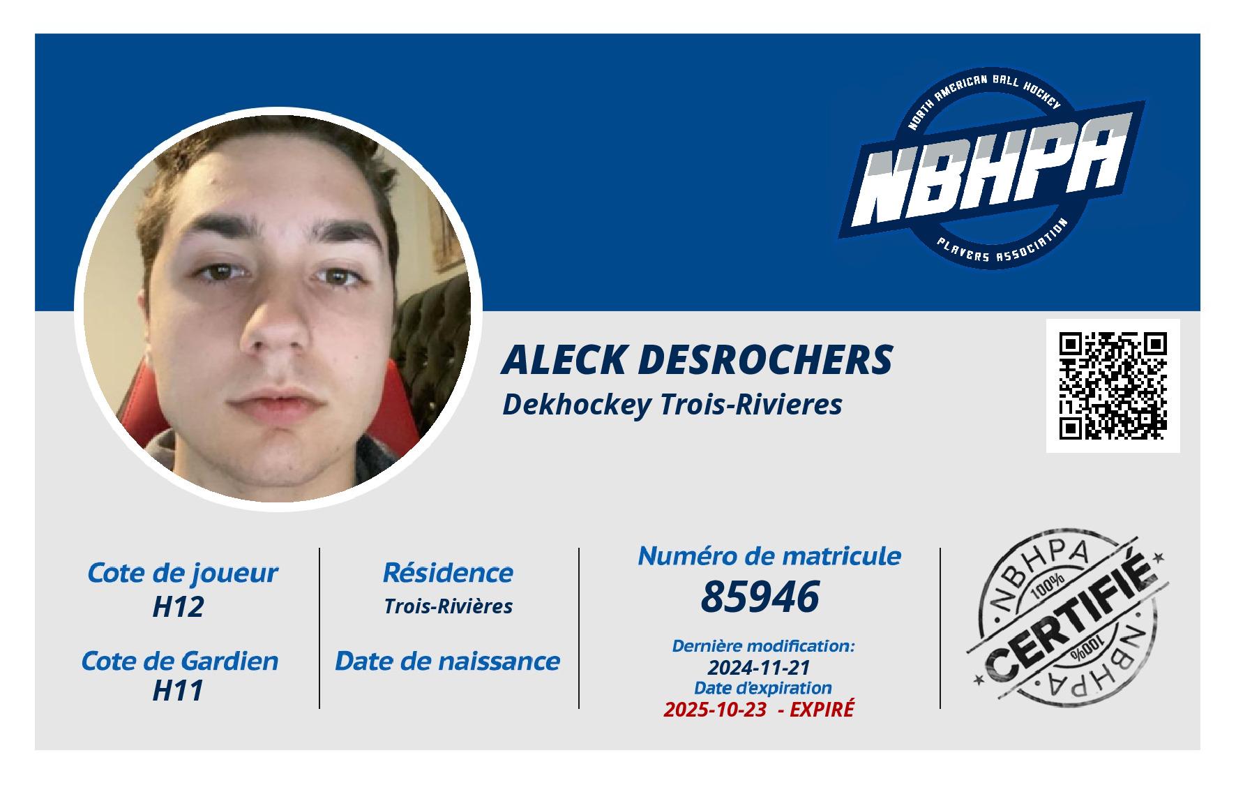 Aleck Desrochers