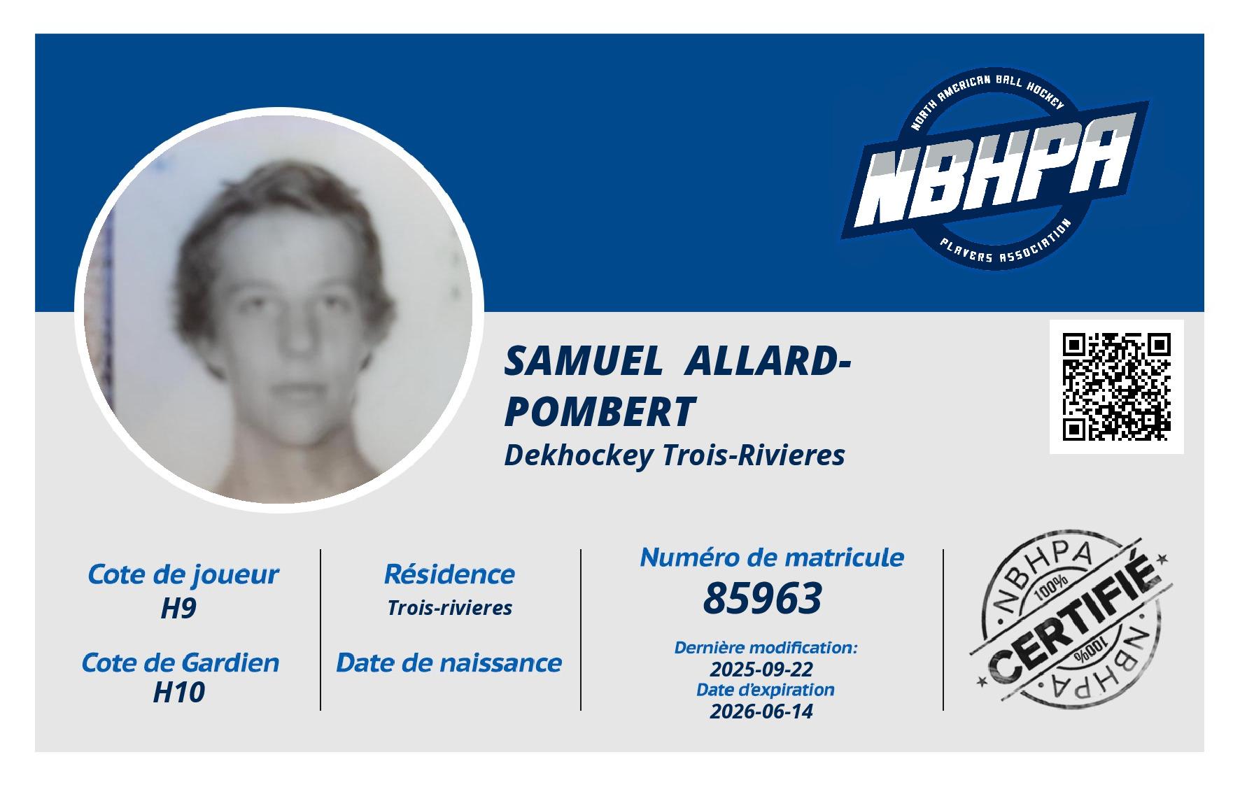 Samuel  Allard-Pombert