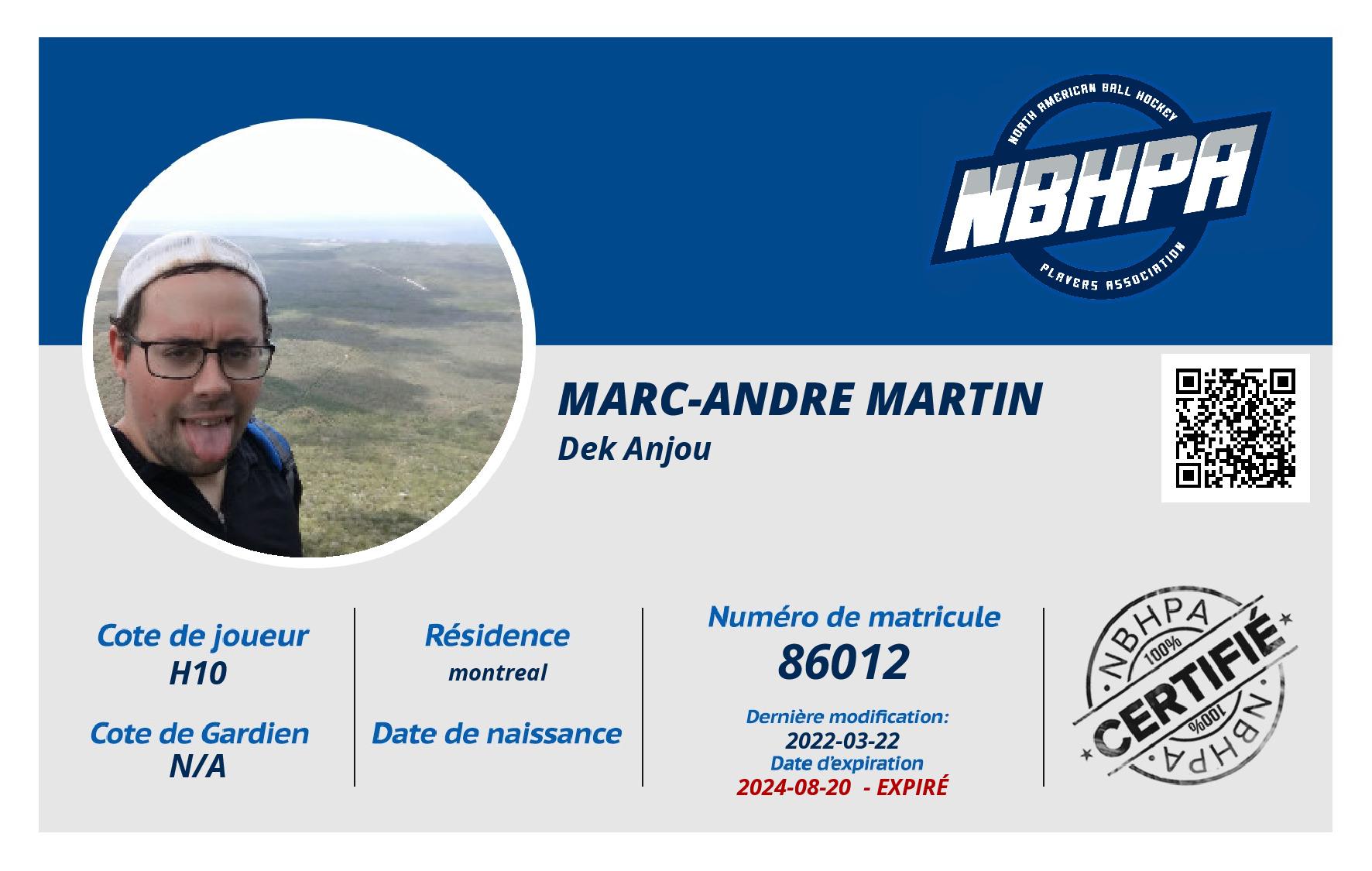 Marc-Andre Martin