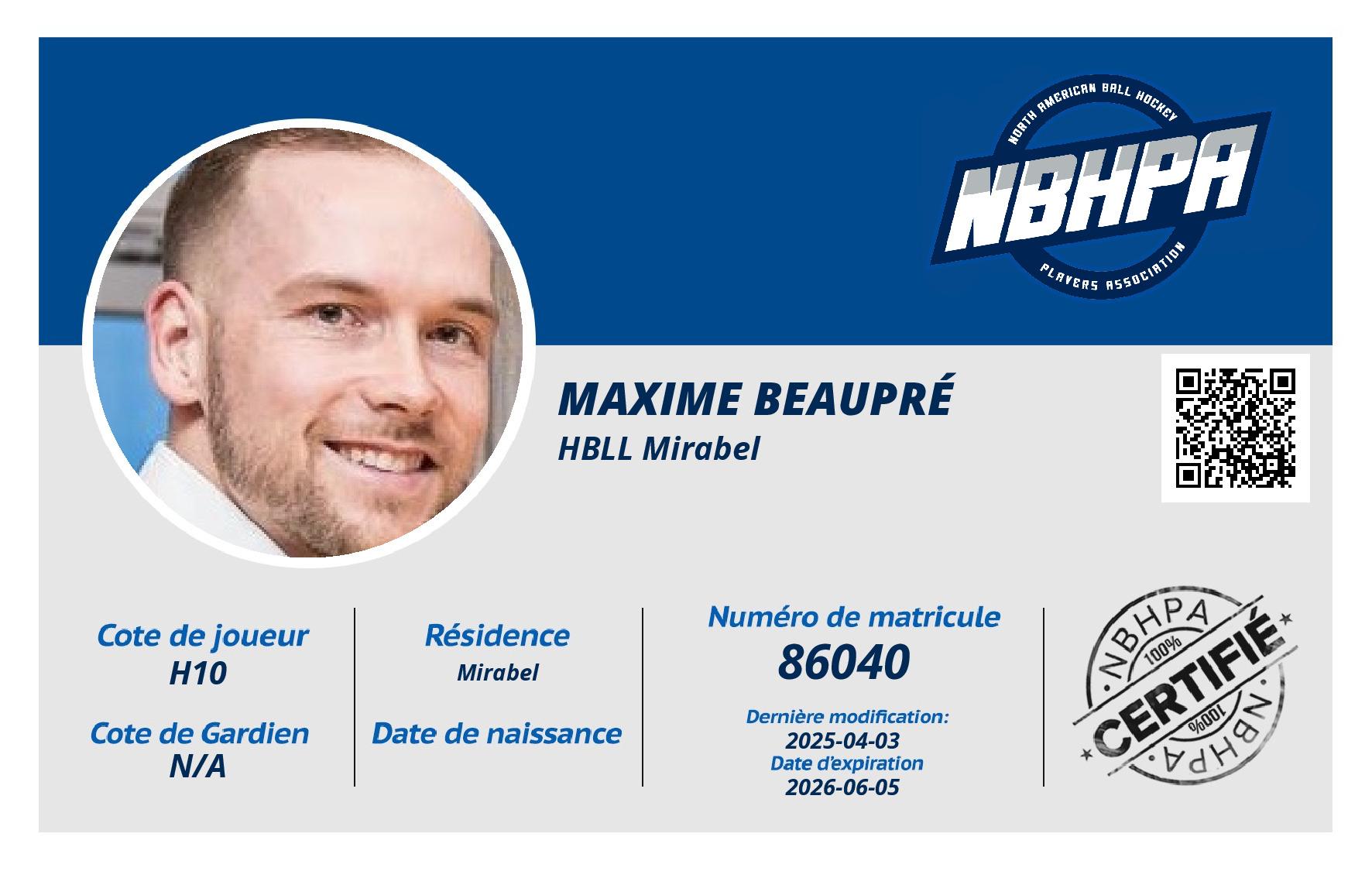 Maxime Beaupré