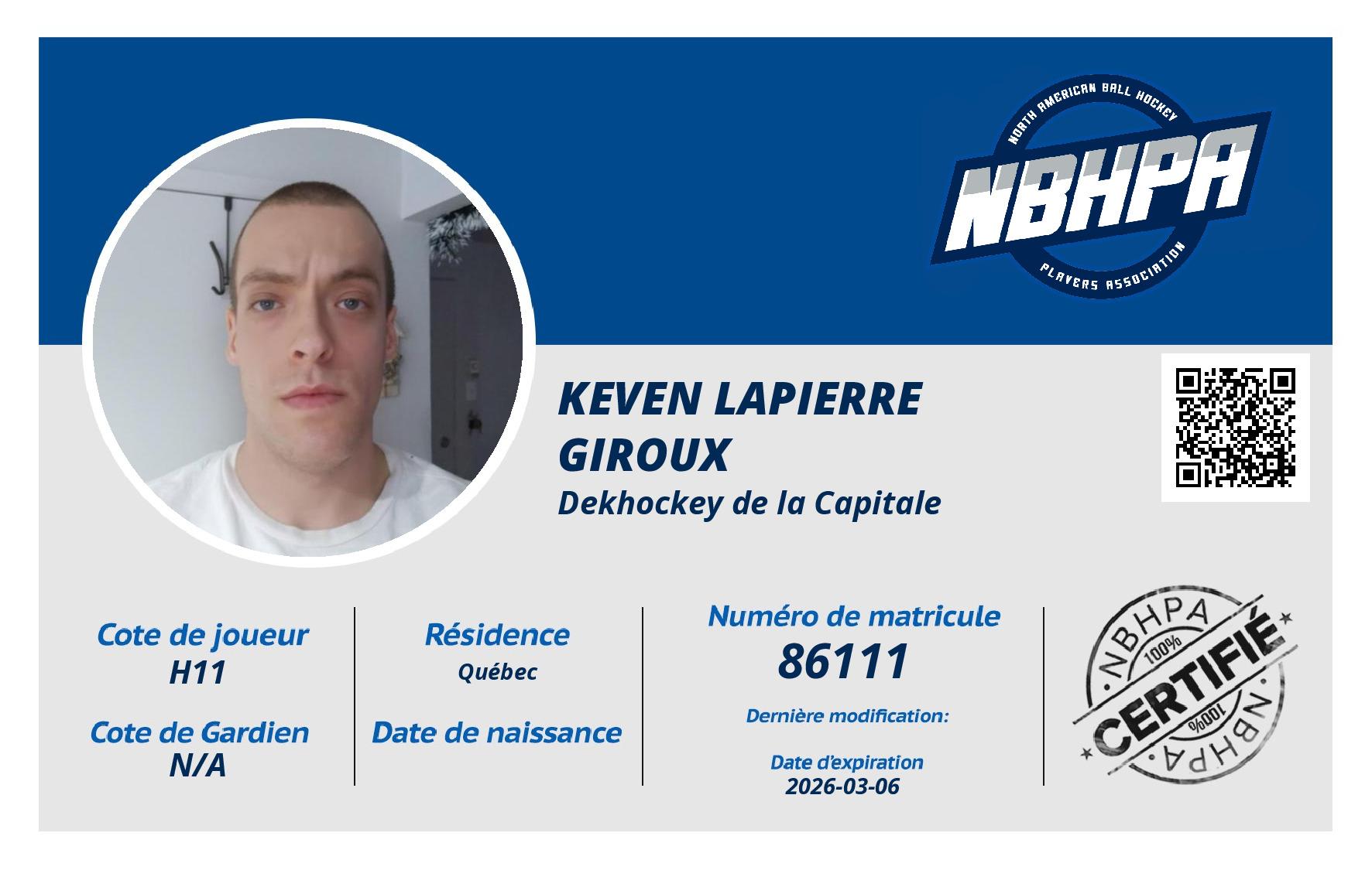 keven Lapierre giroux