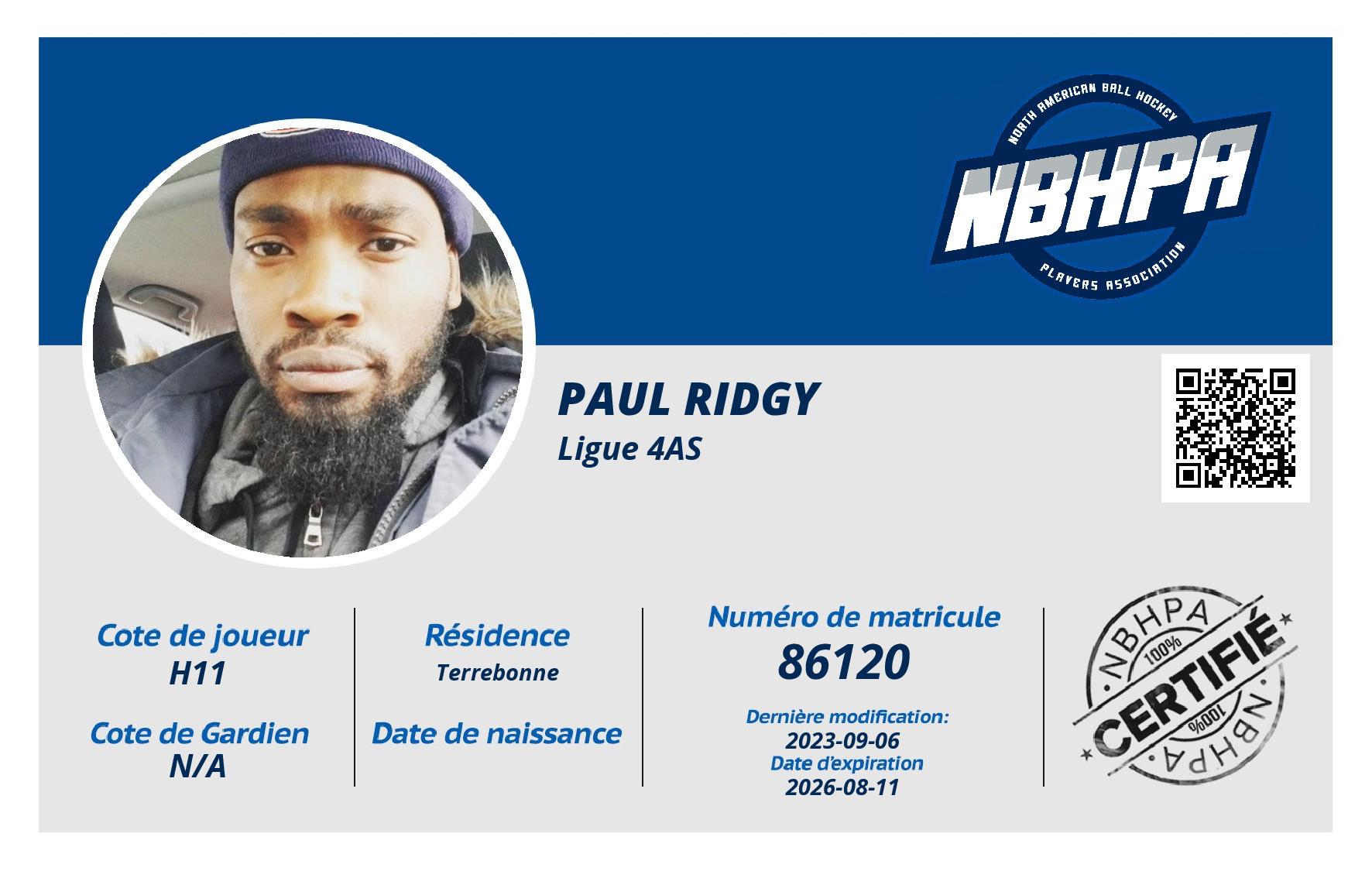 Paul Ridgy