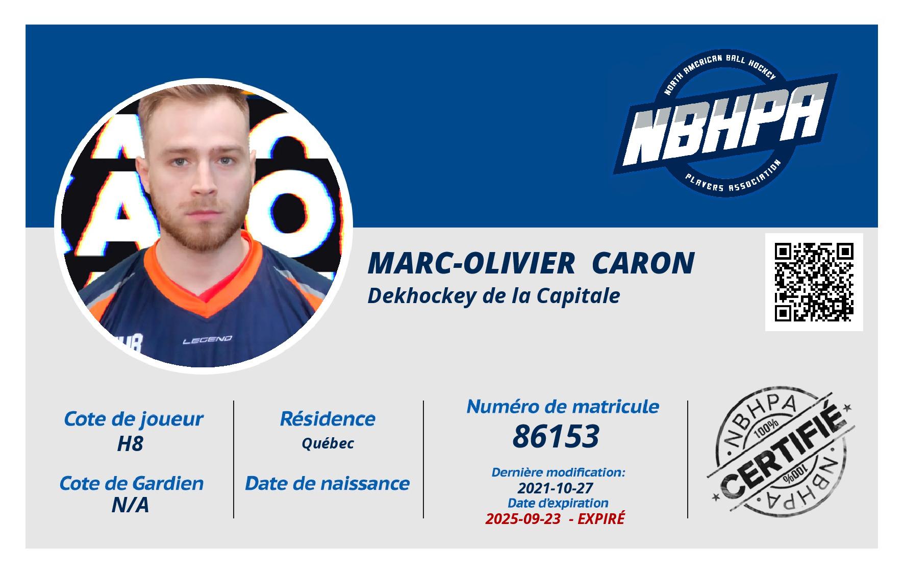 Marc-Olivier  Caron