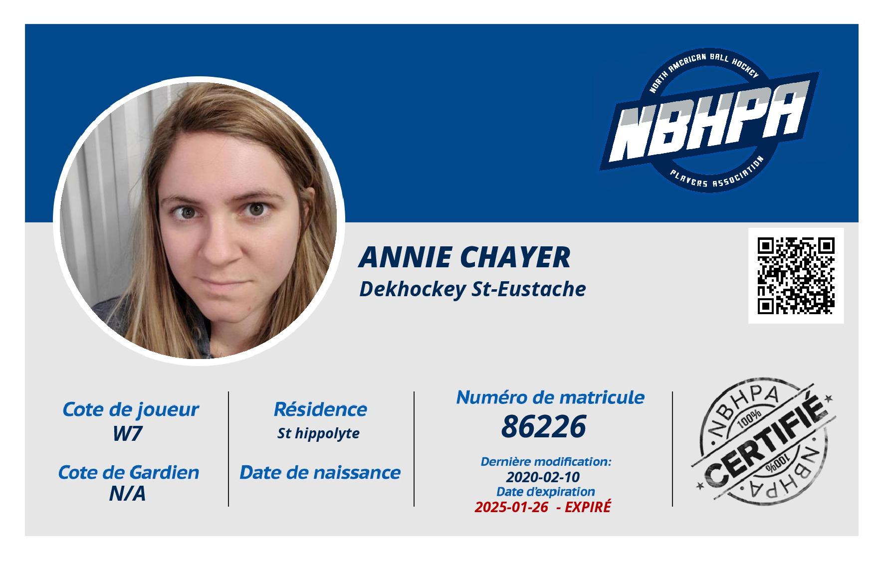 Annie Chayer