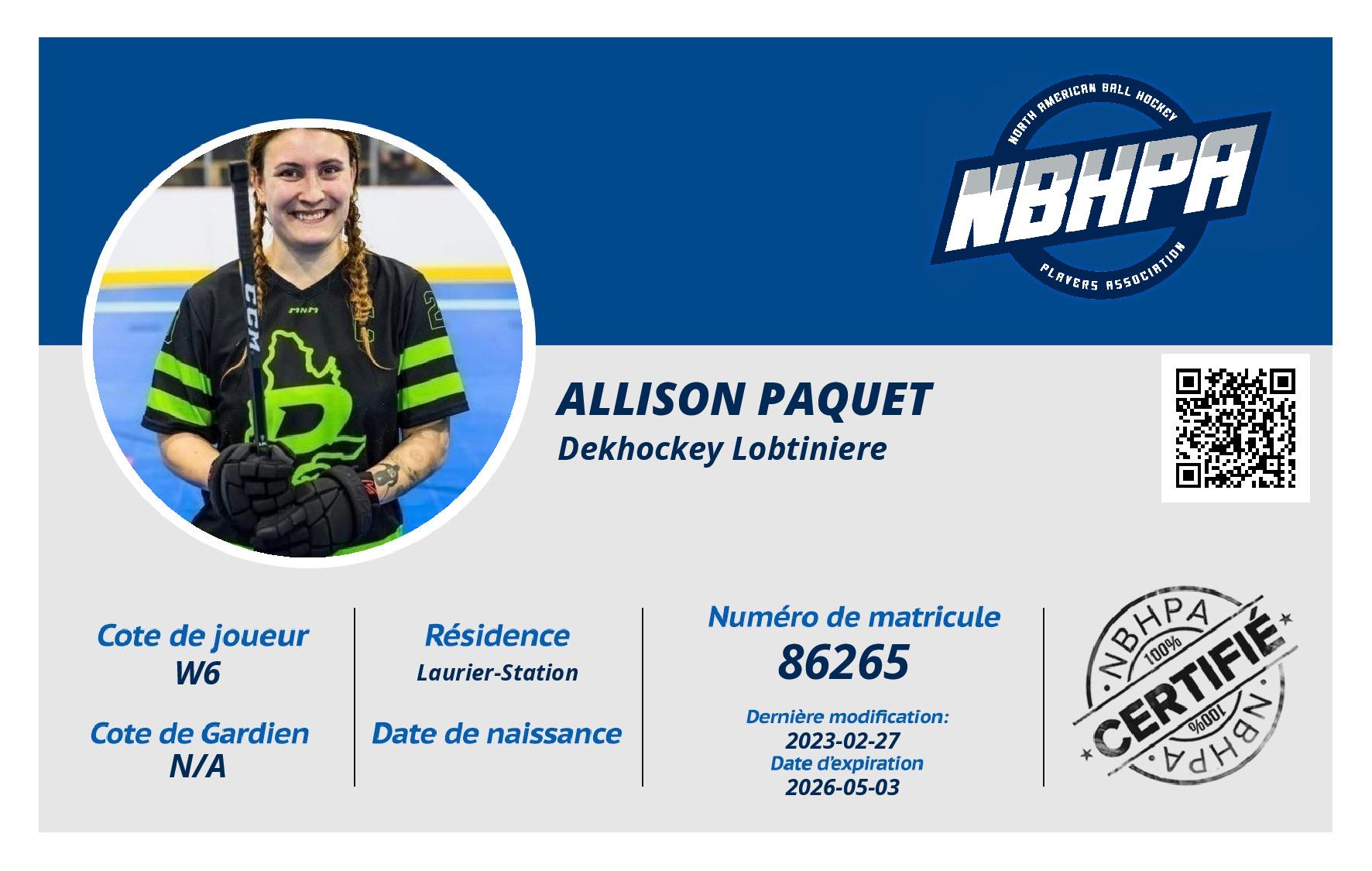 Allison Paquet