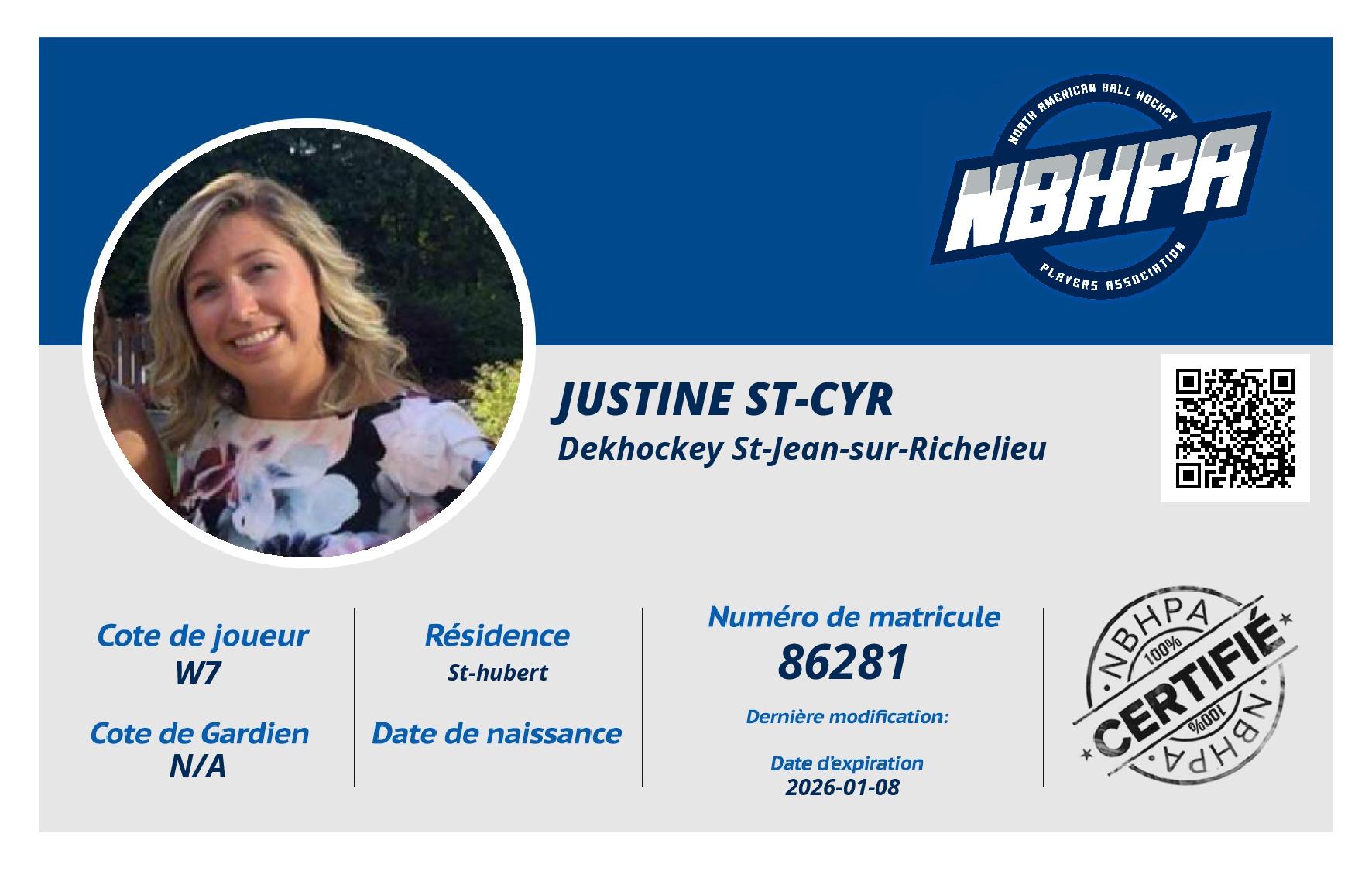 Justine St-Cyr