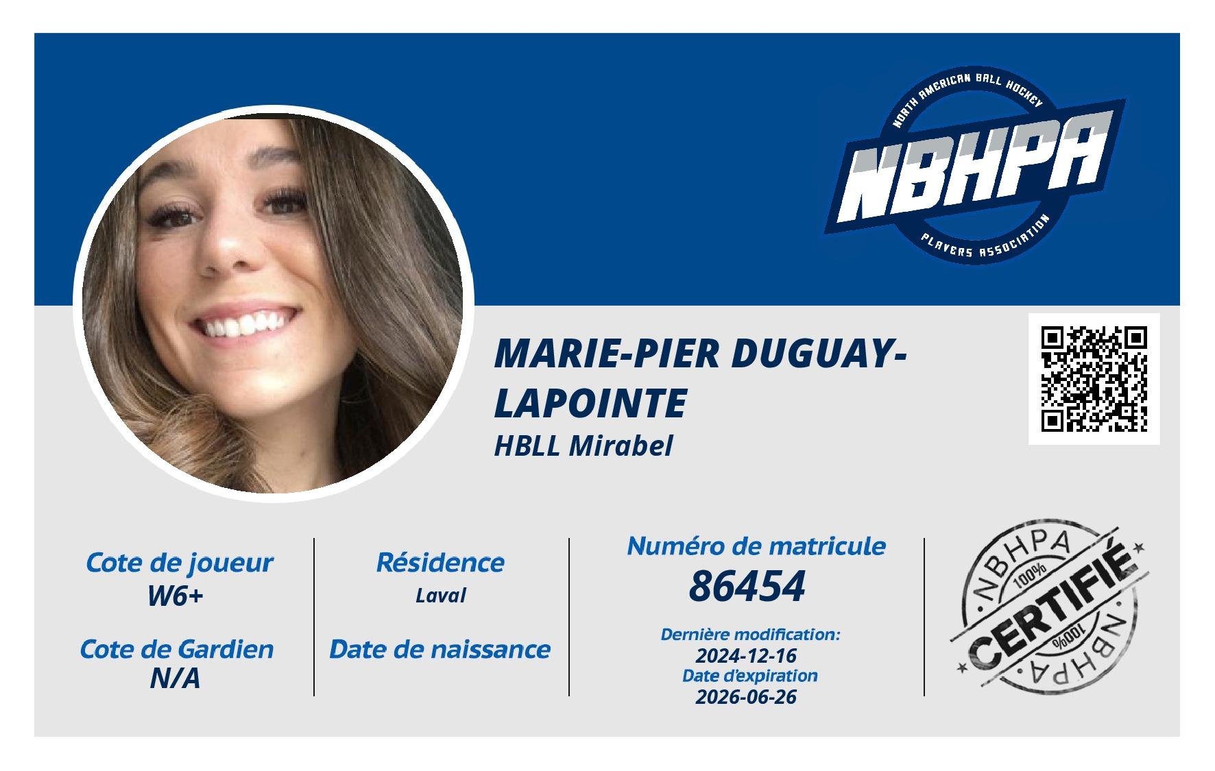 Marie-Pier Duguay-Lapointe